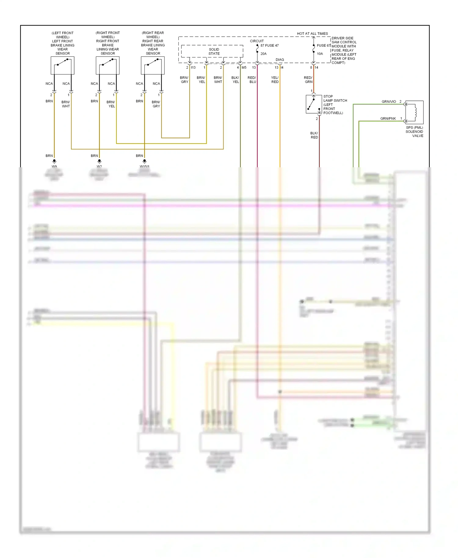 Wiring diagram blk for Mercedes-Benz E-class W211/S211 (2002-2006) (2 of 41)