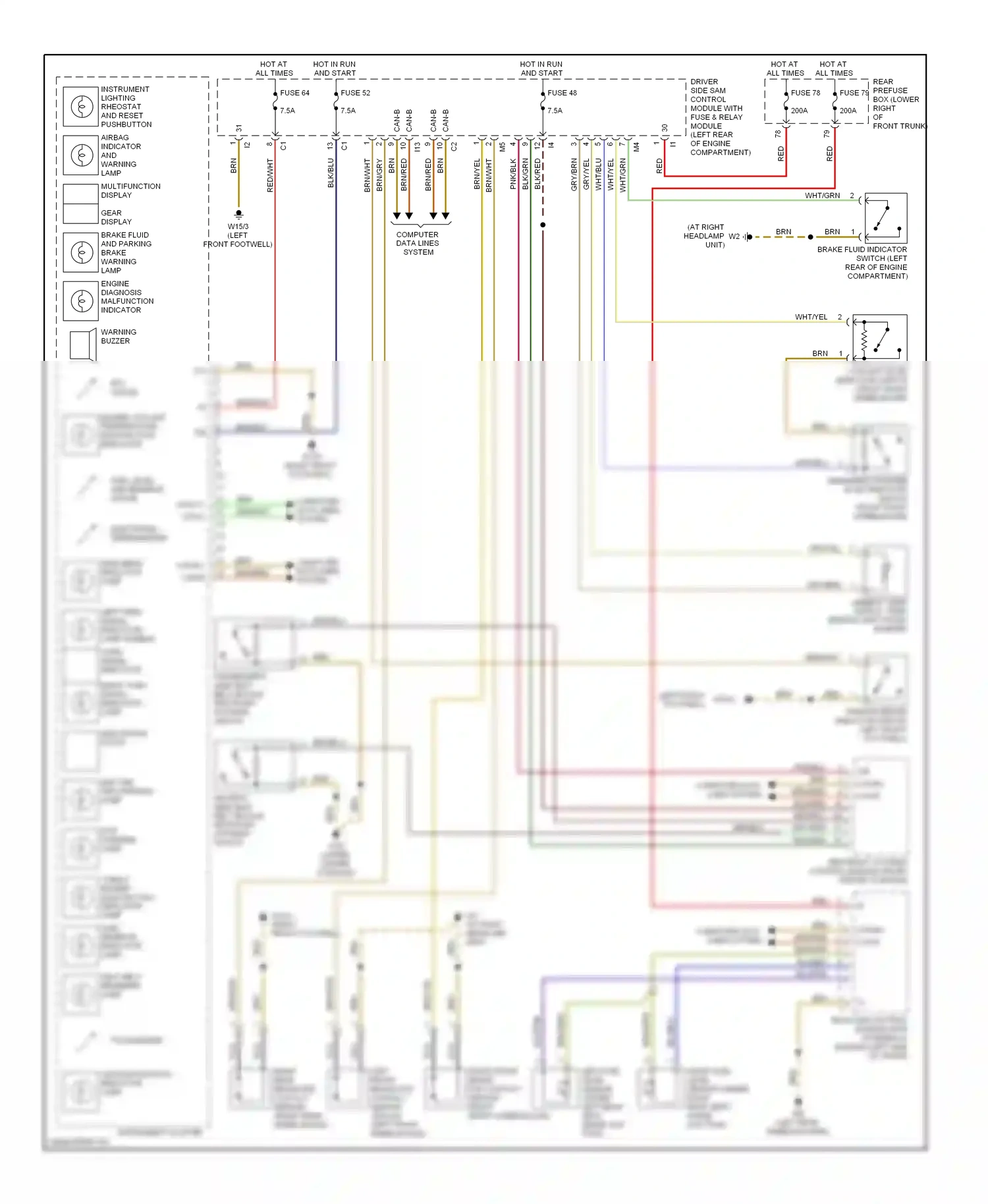 Wiring diagram computer data lines system can-b l can-b h for Mercedes-Benz E-class W211/S211 (2002-2006) (1 of 1)