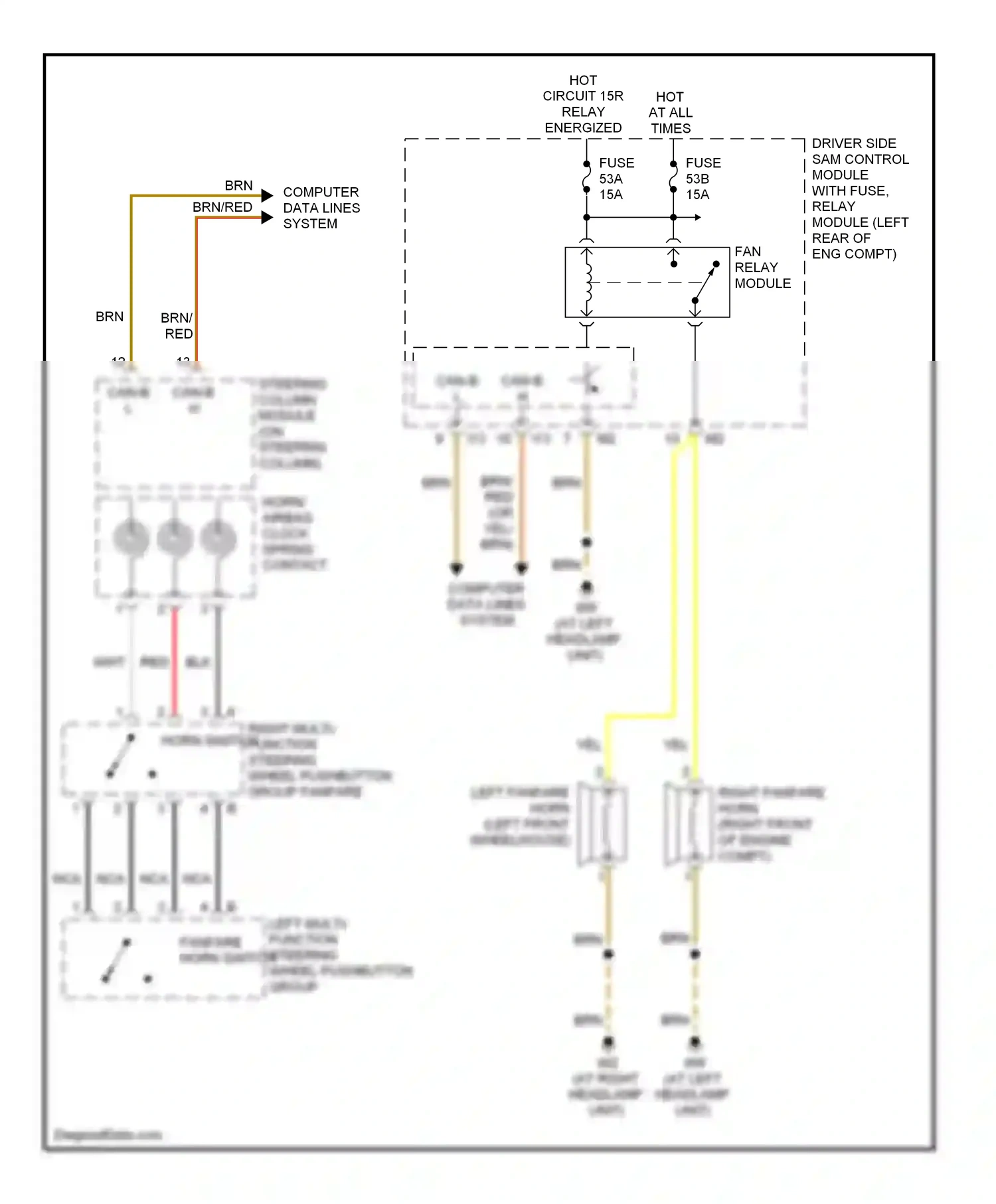 Wiring diagram computer data lines system for Mercedes-Benz E-class W211/S211 (2002-2006) (26 of 56)