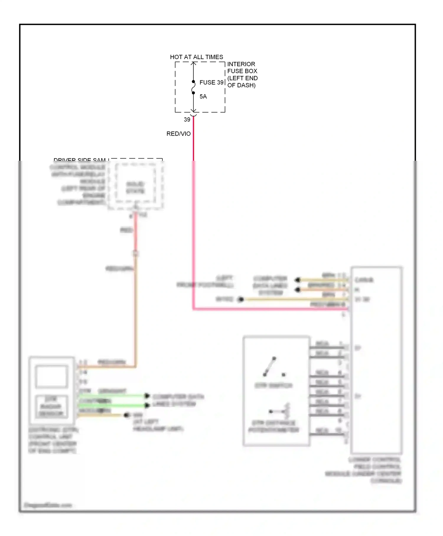 Wiring diagram computer data lines system for Mercedes-Benz E-class W211/S211 (2002-2006) (14 of 56)