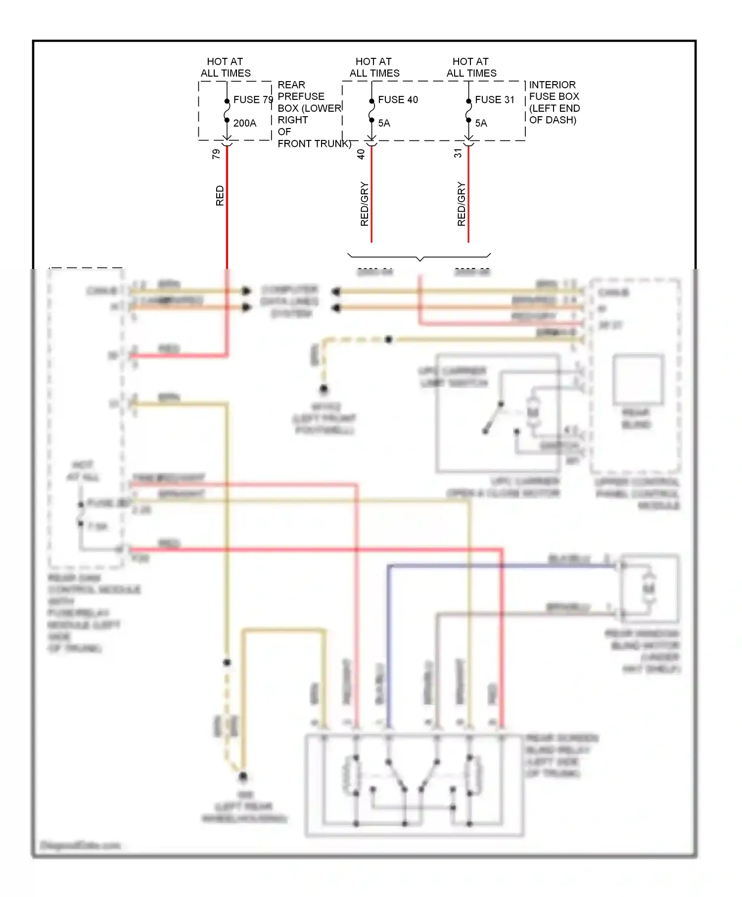 Wiring diagram computer data lines system for Mercedes-Benz E-class W211/S211 (2002-2006) (45 of 56)
