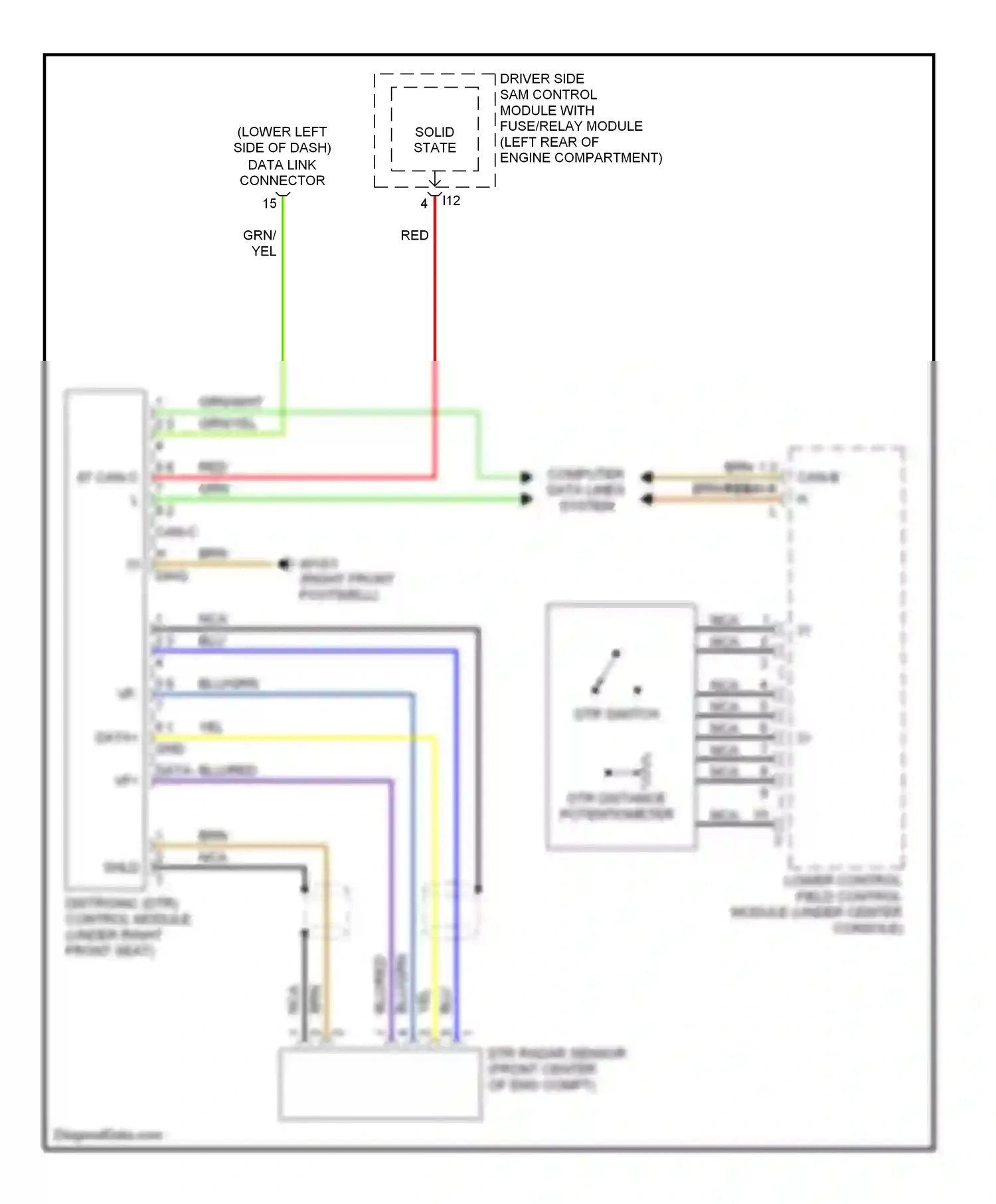 Wiring diagram computer data lines system for Mercedes-Benz E-class W211/S211 (2002-2006) (13 of 56)