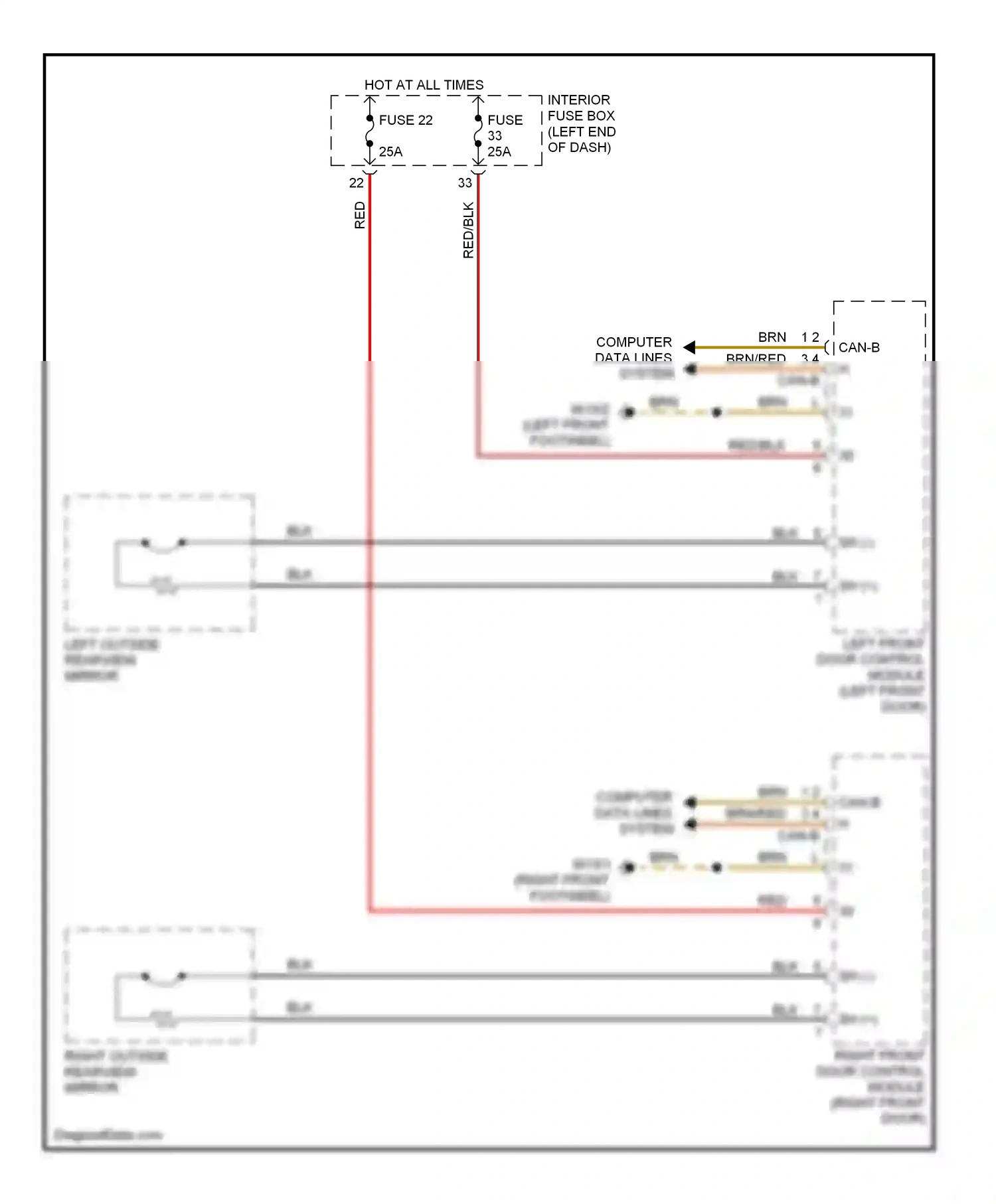 Wiring diagram computer data lines system for Mercedes-Benz E-class W211/S211 (2002-2006) (17 of 56)