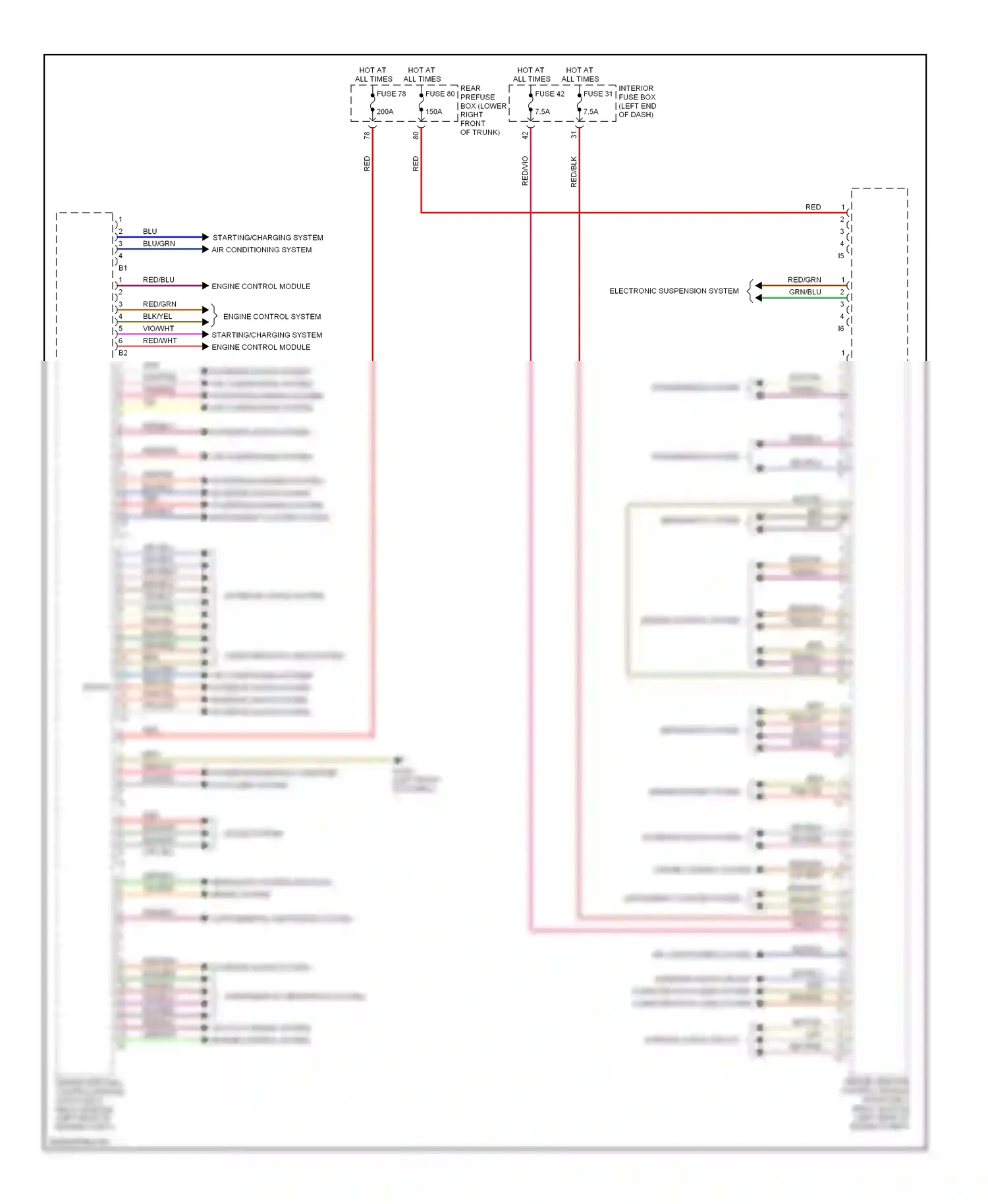 Wiring diagram engine control module for Mercedes-Benz E-class W211/S211 (2002-2006) (1 of 1)