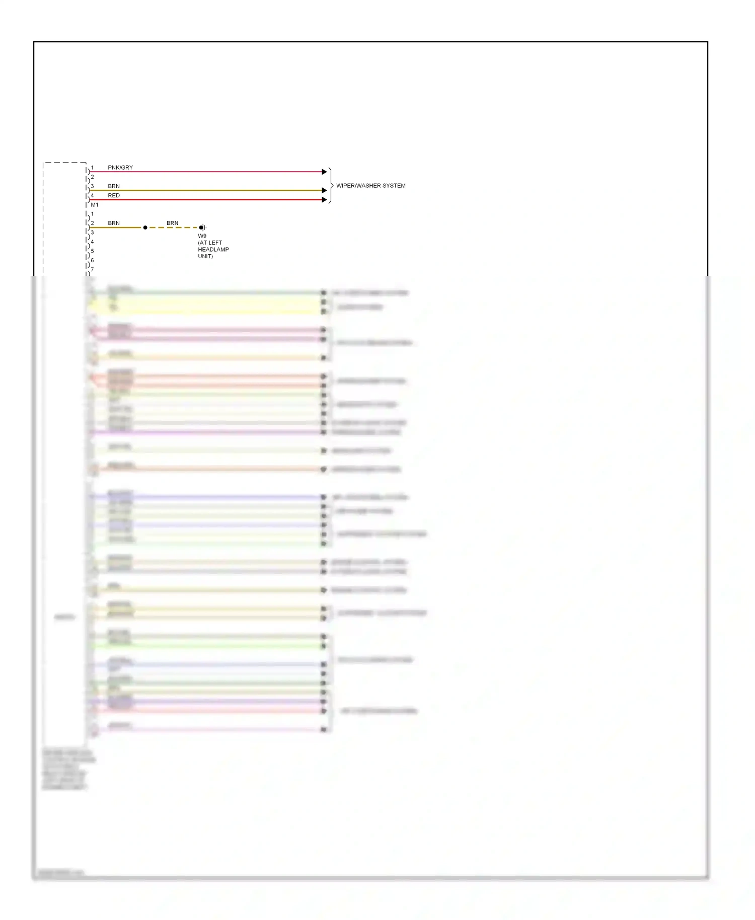 Wiring diagram headlights system for Mercedes-Benz E-class W211/S211 (2002-2006) (3 of 4)