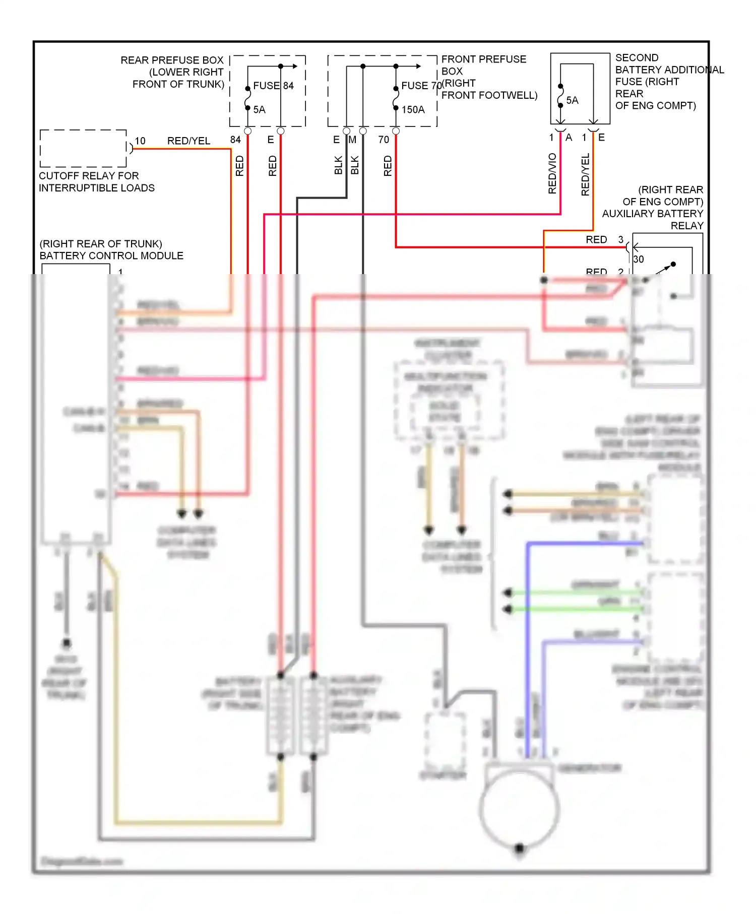 Wiring diagram multifunction indicator solid state for Mercedes-Benz E-class W211/S211 (2002-2006) (1 of 1)