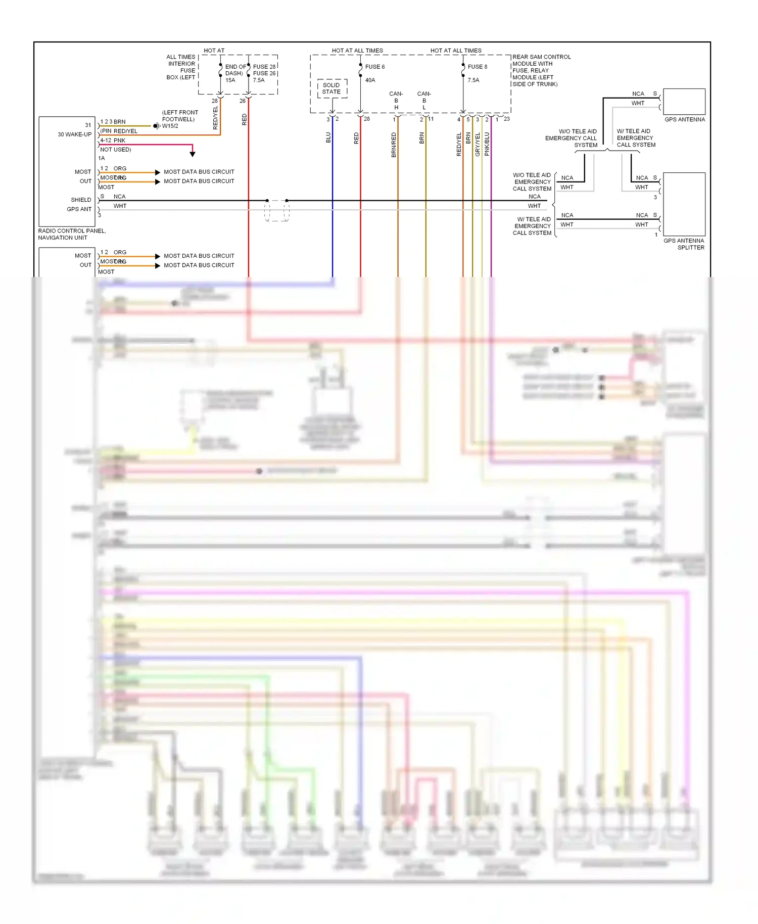Wiring diagram nca for Mercedes-Benz E-class W211/S211 (2002-2006) (21 of 40)