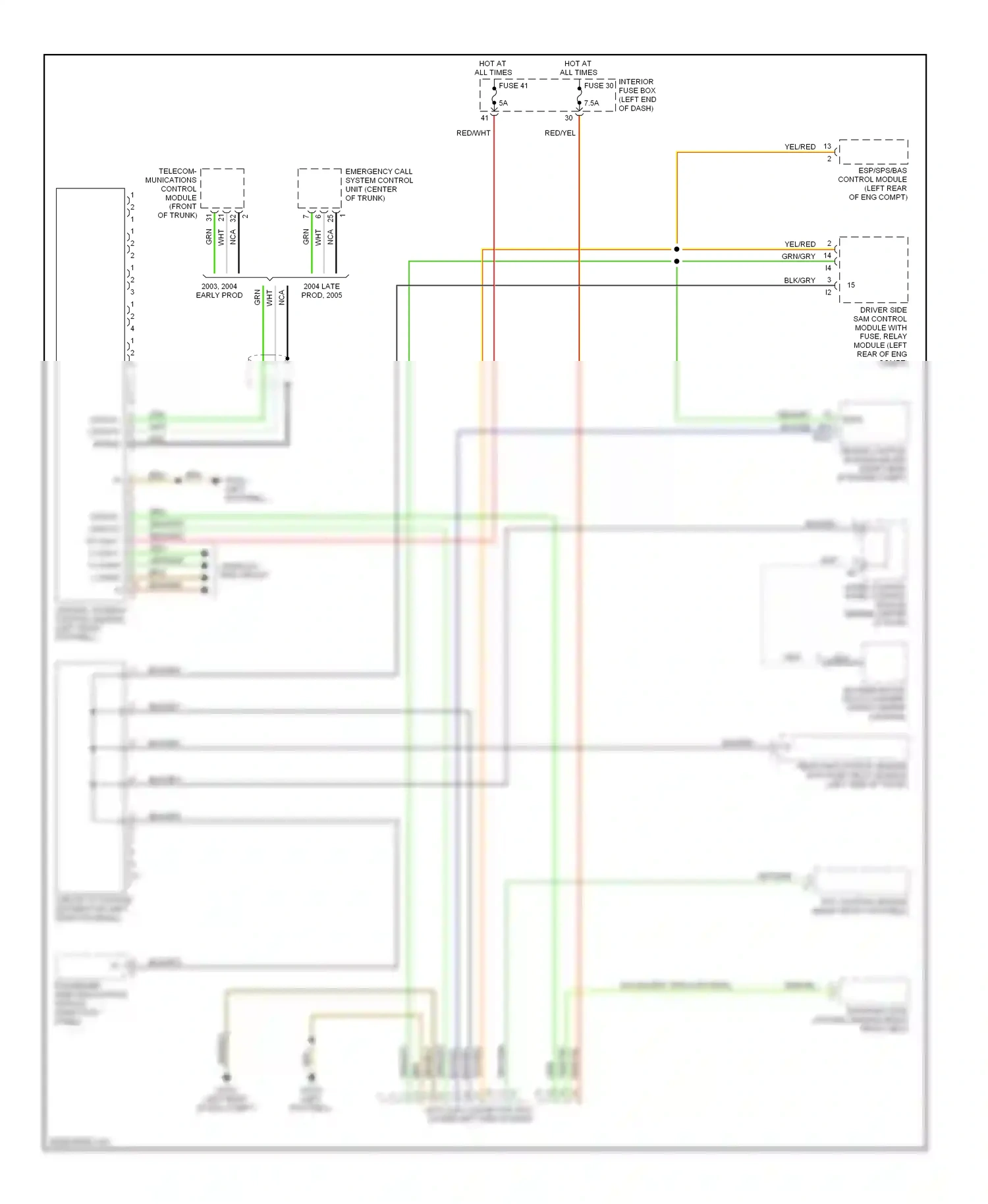 Wiring diagram nca for Mercedes-Benz E-class W211/S211 (2002-2006) (6 of 40)