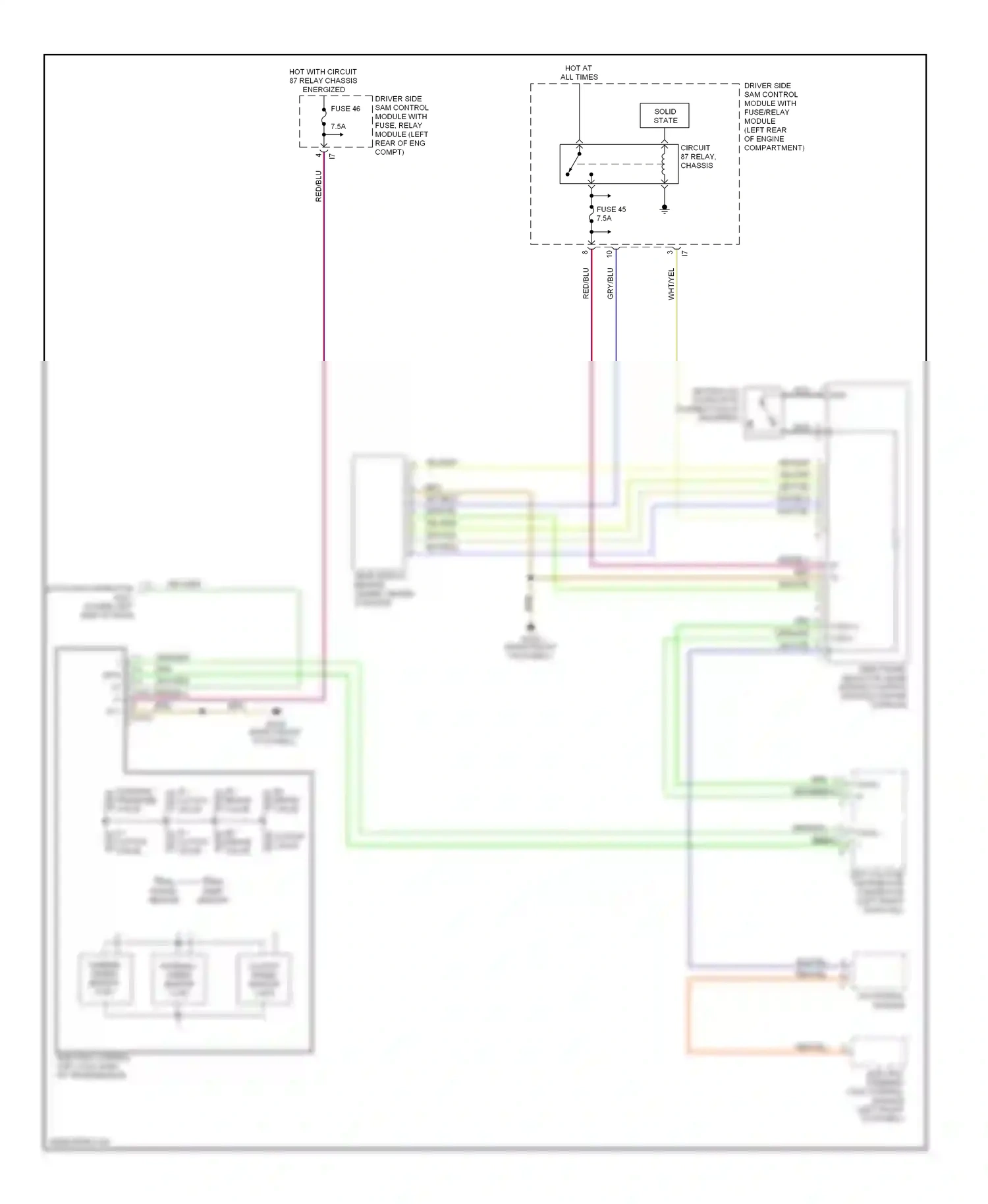 Wiring diagram temp sensor for Mercedes-Benz E-class W211/S211 (2002-2006) (3 of 3)
