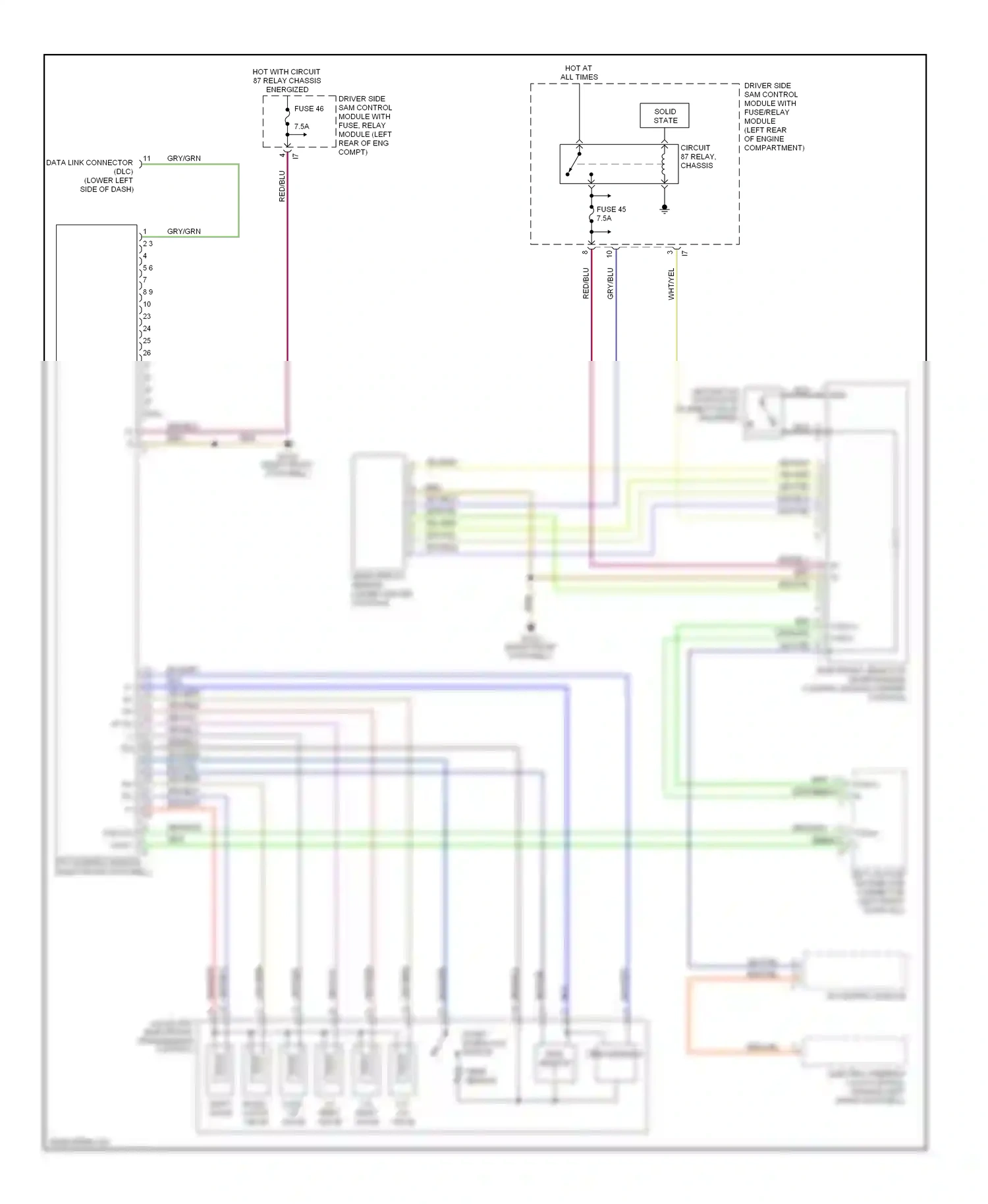 Wiring diagram temp sensor for Mercedes-Benz E-class W211/S211 (2002-2006) (1 of 3)