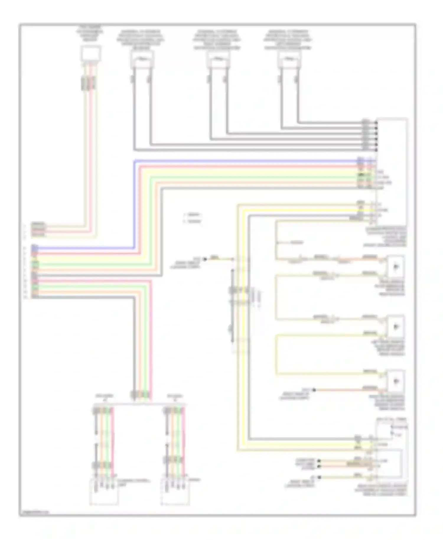 E-class Mercedes-Benz W212/S212/C207/A207 facelift (2013-2016): Overhead console circuit, without sunroof (2 of 2)
