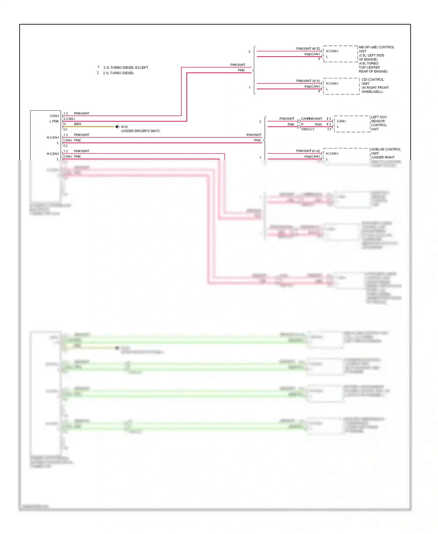 Wiring diagram cdi control unit for Mercedes-Benz E-class W212/S212/C207/A207 facelift (2013-2016) (3 of 10)
