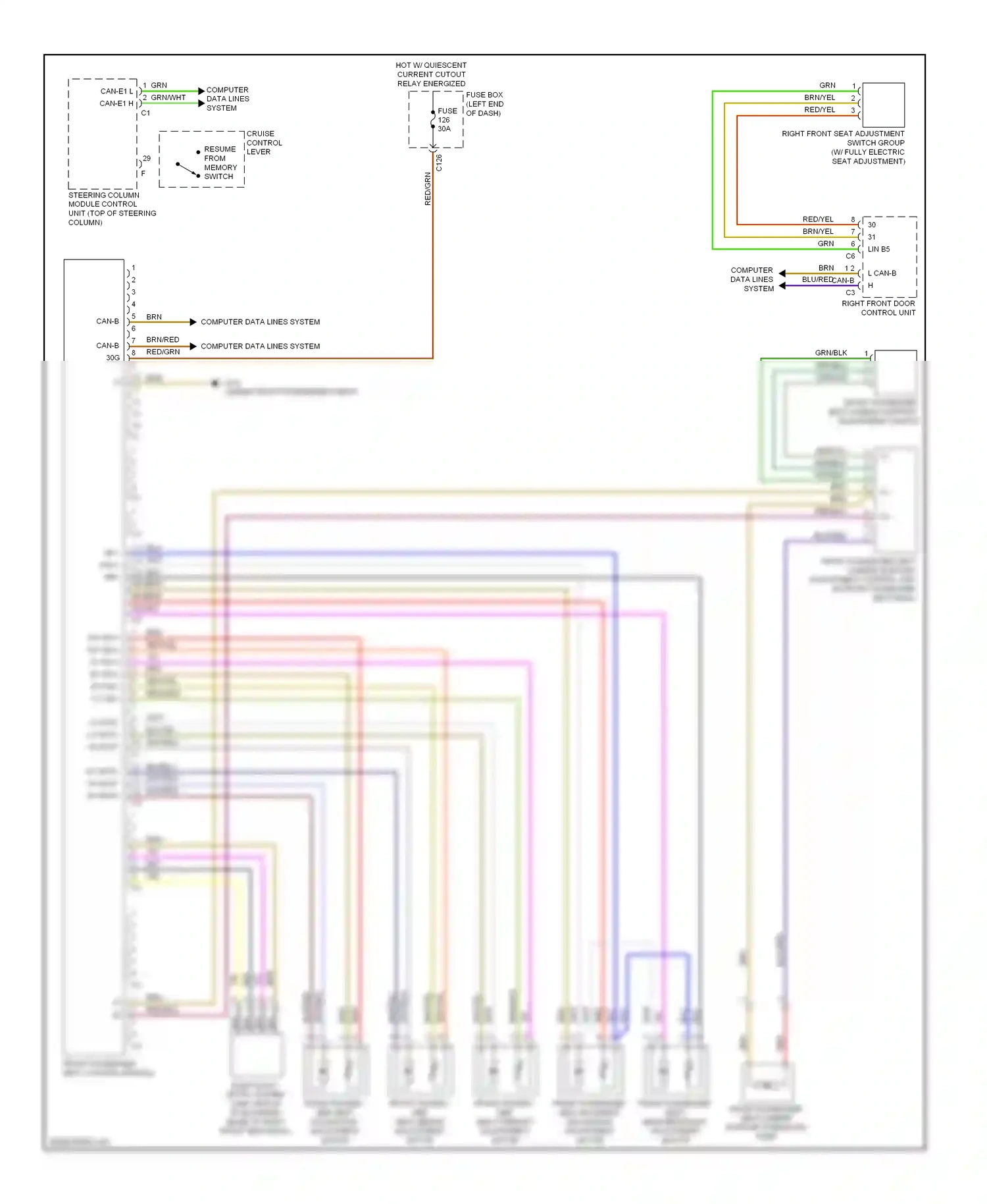 Wiring diagram computer data lines system for Mercedes-Benz E-class W212/S212/C207/A207 facelift (2013-2016) (416 of 443)