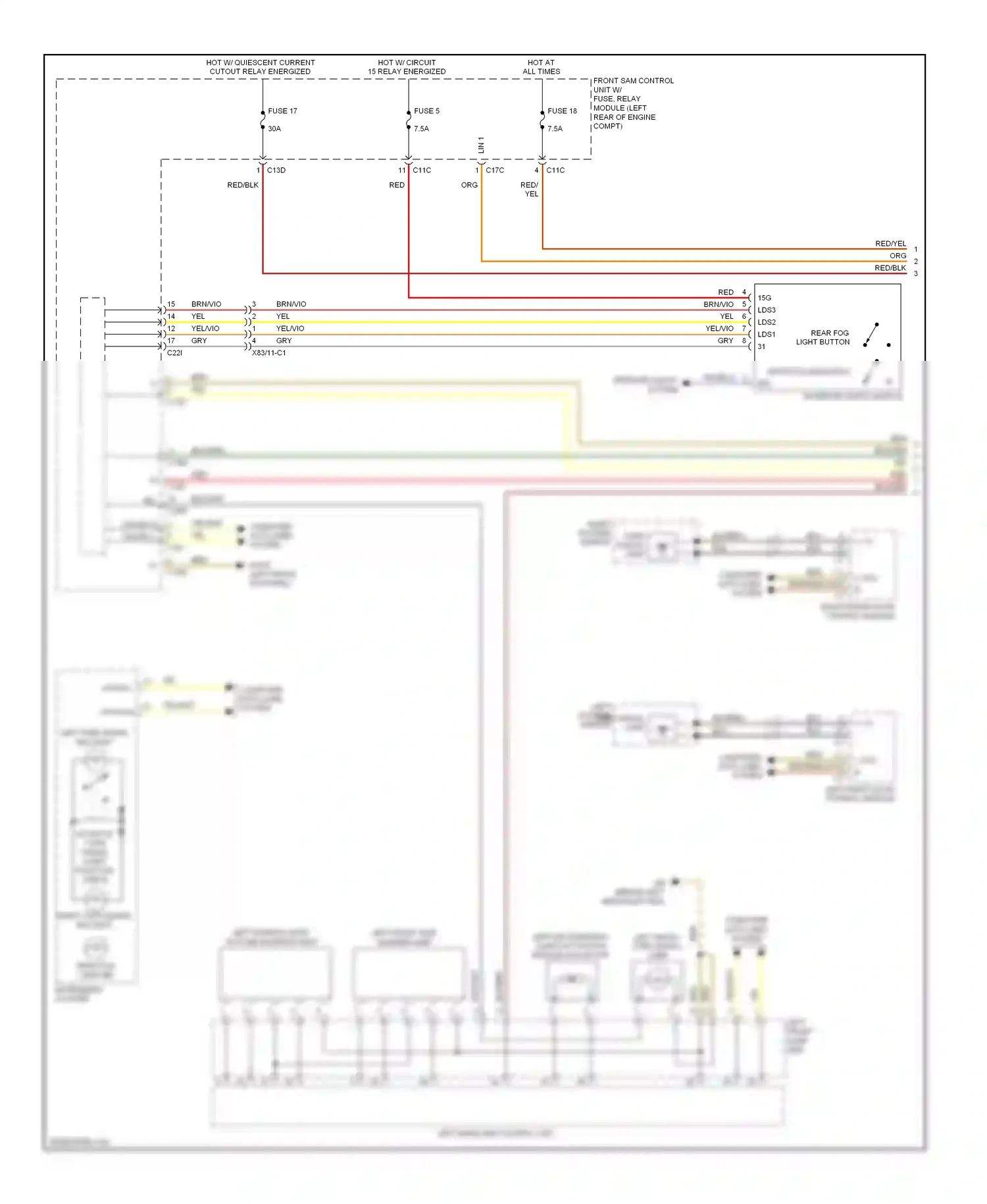 Wiring diagram computer data lines system for Mercedes-Benz E-class W212/S212/C207/A207 facelift (2013-2016) (308 of 443)