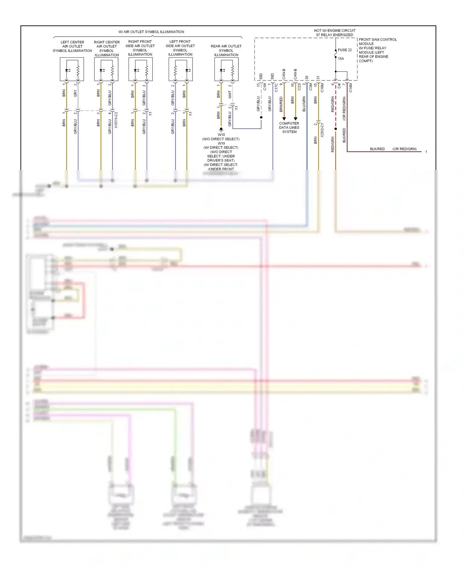 Wiring diagram computer data lines system for Mercedes-Benz E-class W212/S212/C207/A207 facelift (2013-2016) (325 of 443)
