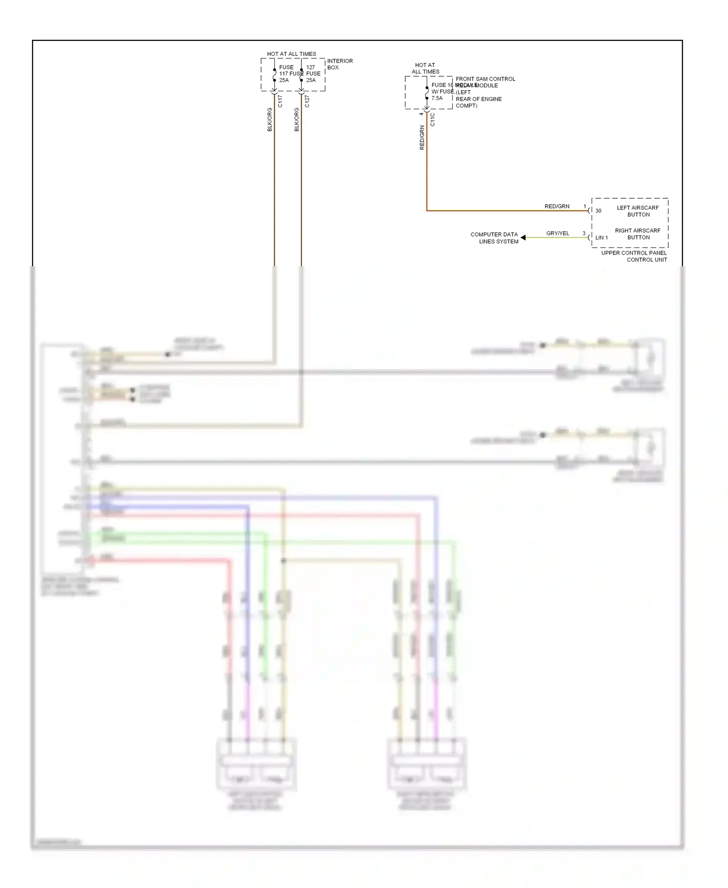 Wiring diagram computer data lines system for Mercedes-Benz E-class W212/S212/C207/A207 facelift (2013-2016) (421 of 443)