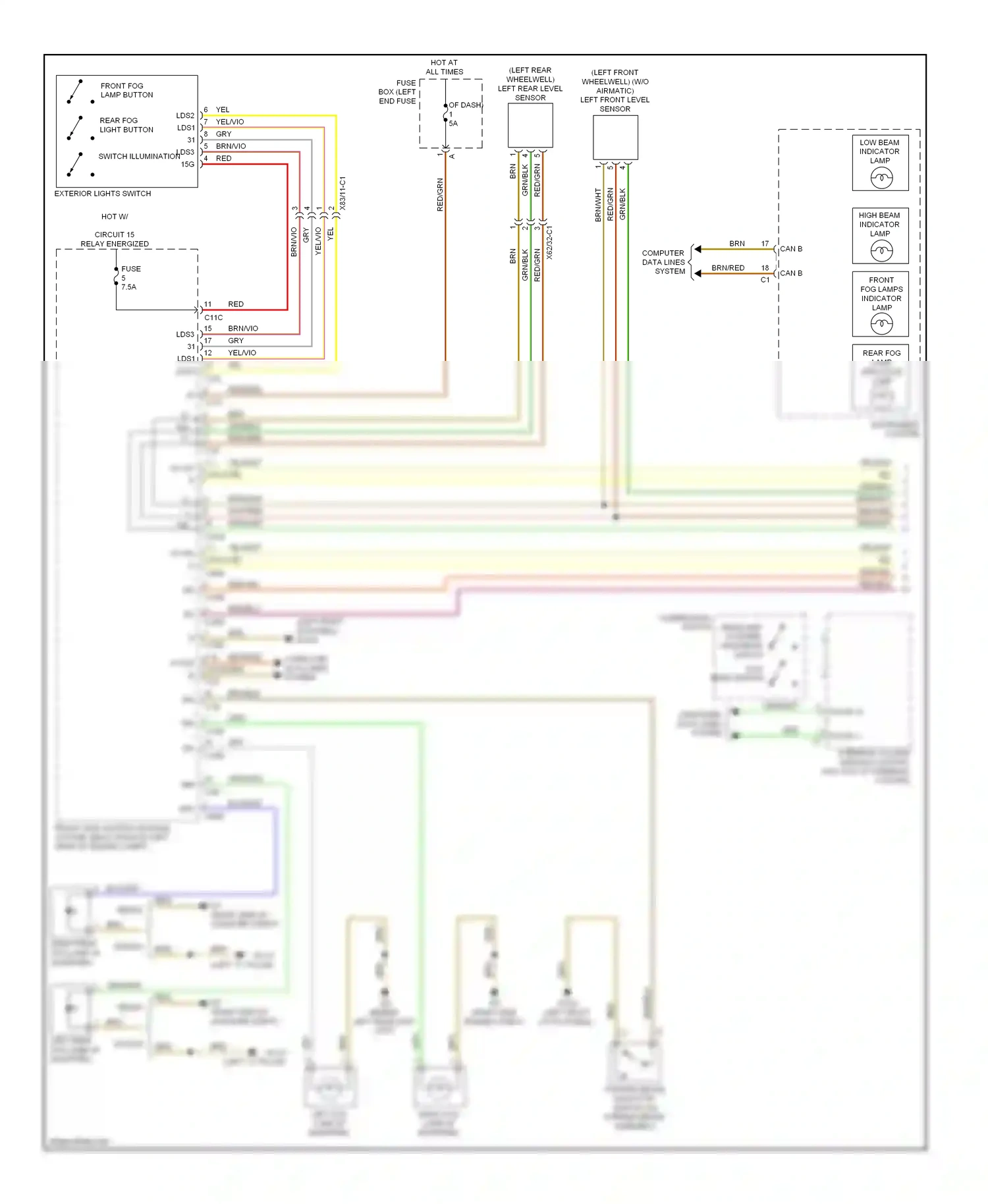 Wiring diagram computer data lines for Mercedes-Benz E-class W212/S212/C207/A207 facelift (2013-2016) (6 of 12)