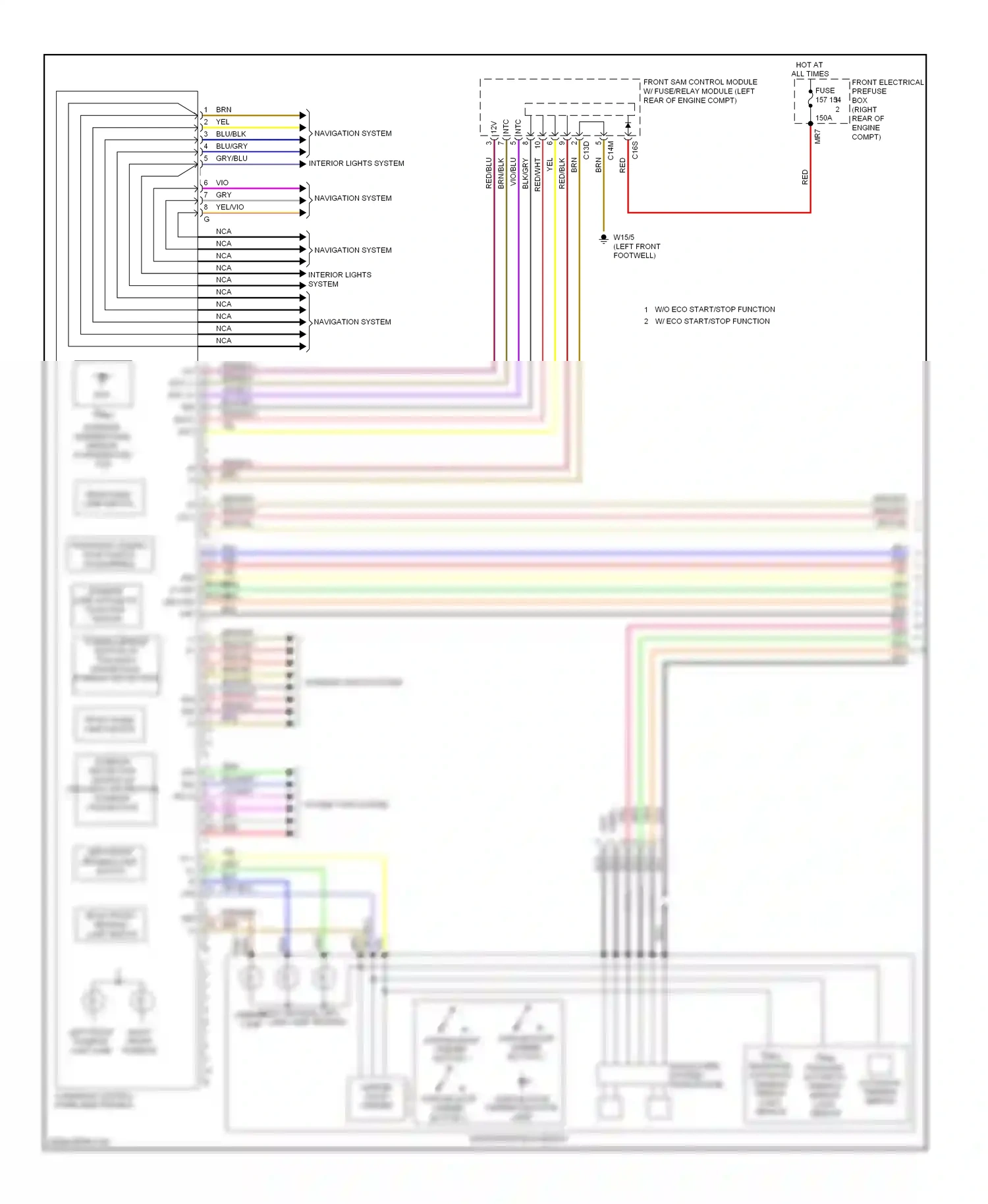 Wiring diagram forward automatic automatic dimming dimming mirror mirror light sensor for Mercedes-Benz E-class W212/S212/C207/A207 facelift (2013-2016) (1 of 3)