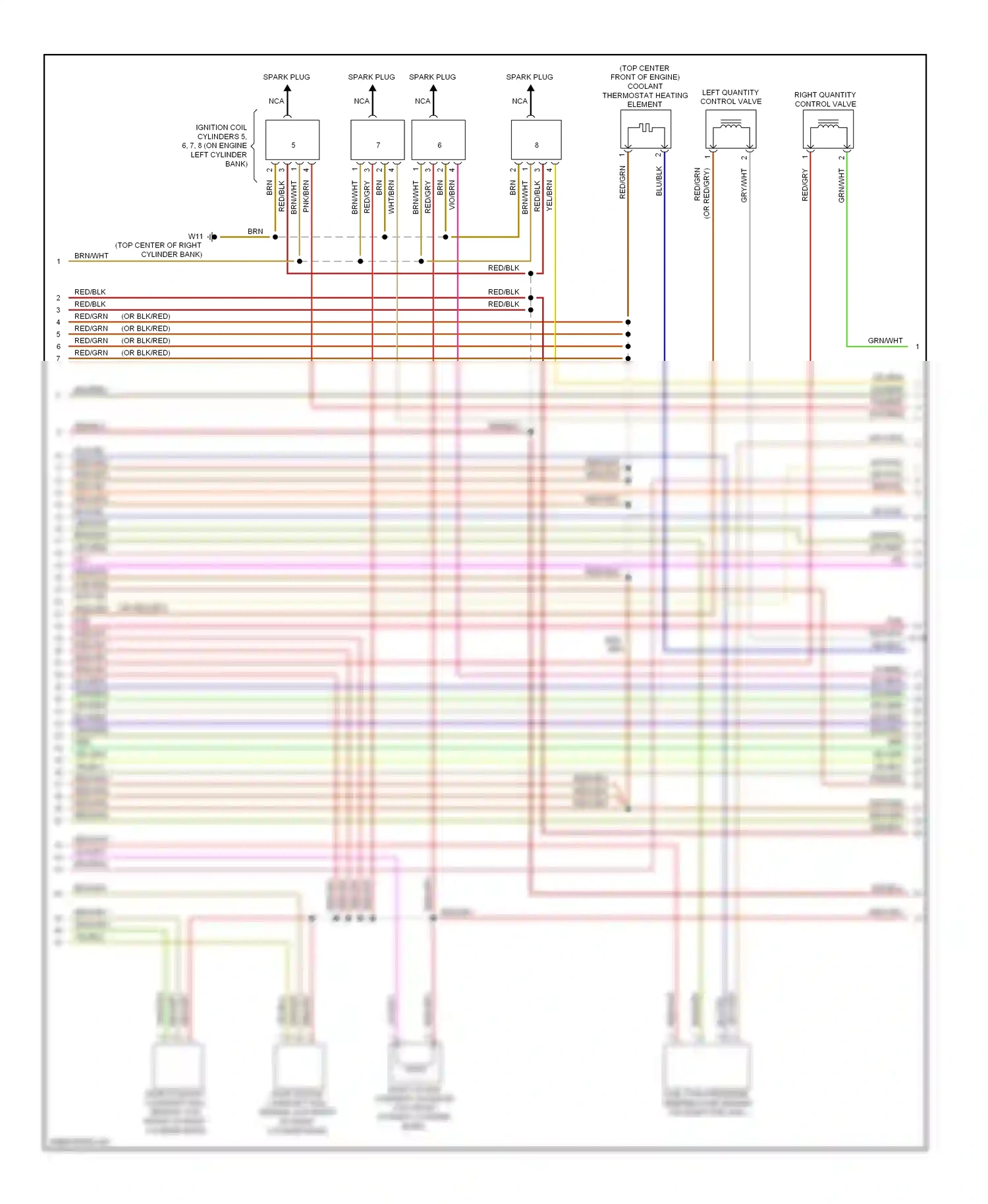 Wiring diagram left quantity control valve for Mercedes-Benz E-class W212/S212/C207/A207 facelift (2013-2016) (1 of 1)