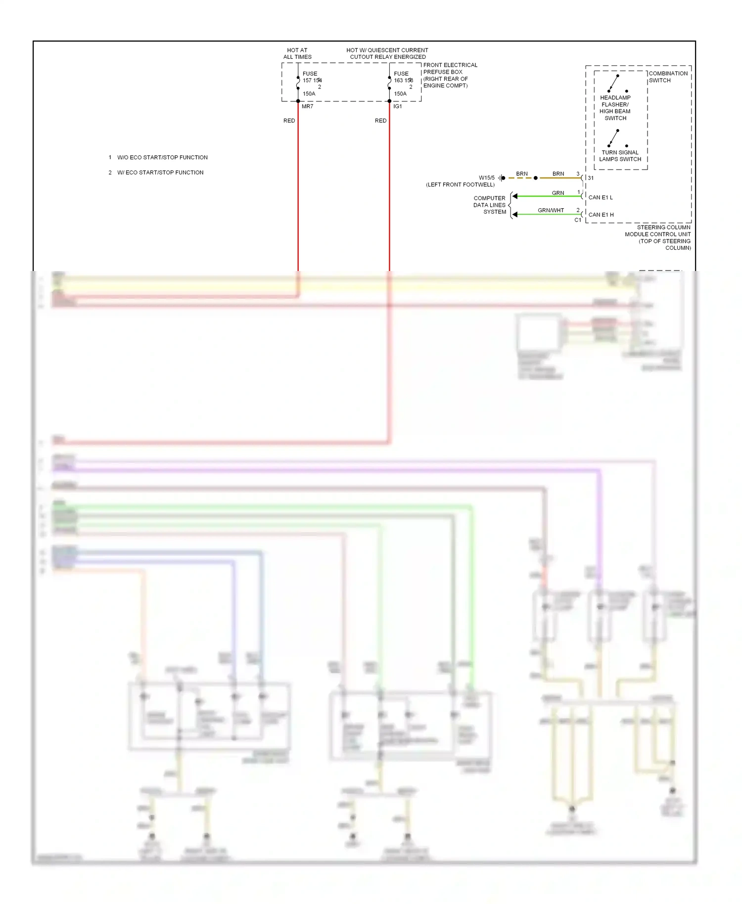 Wiring diagram overhead control panel electronics for Mercedes-Benz E-class W212/S212/C207/A207 facelift (2013-2016) (72 of 83)