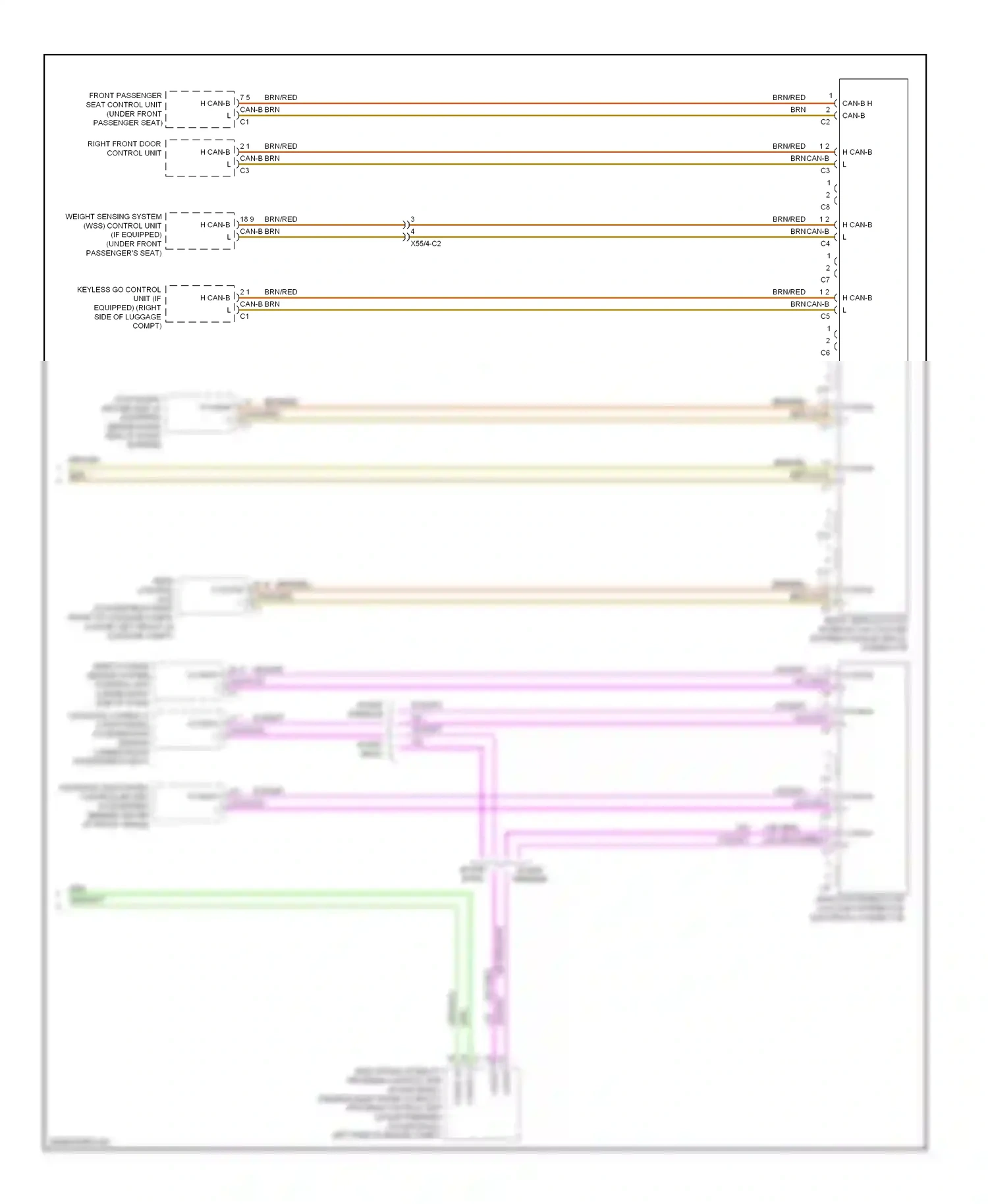 Wiring diagram w/ esp basic for Mercedes-Benz E-class W212/S212/C207/A207 facelift (2013-2016) (3 of 8)
