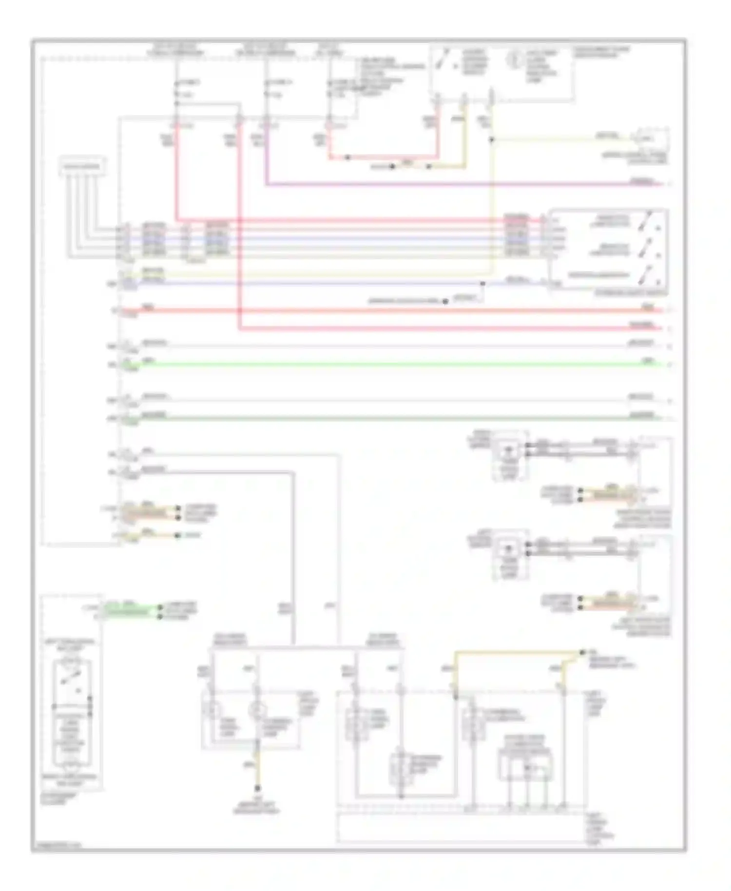 E-class Mercedes-Benz W212/S212/C207/A207 (2009-2013): Exterior lamps circuit, coupe (1 of 3)