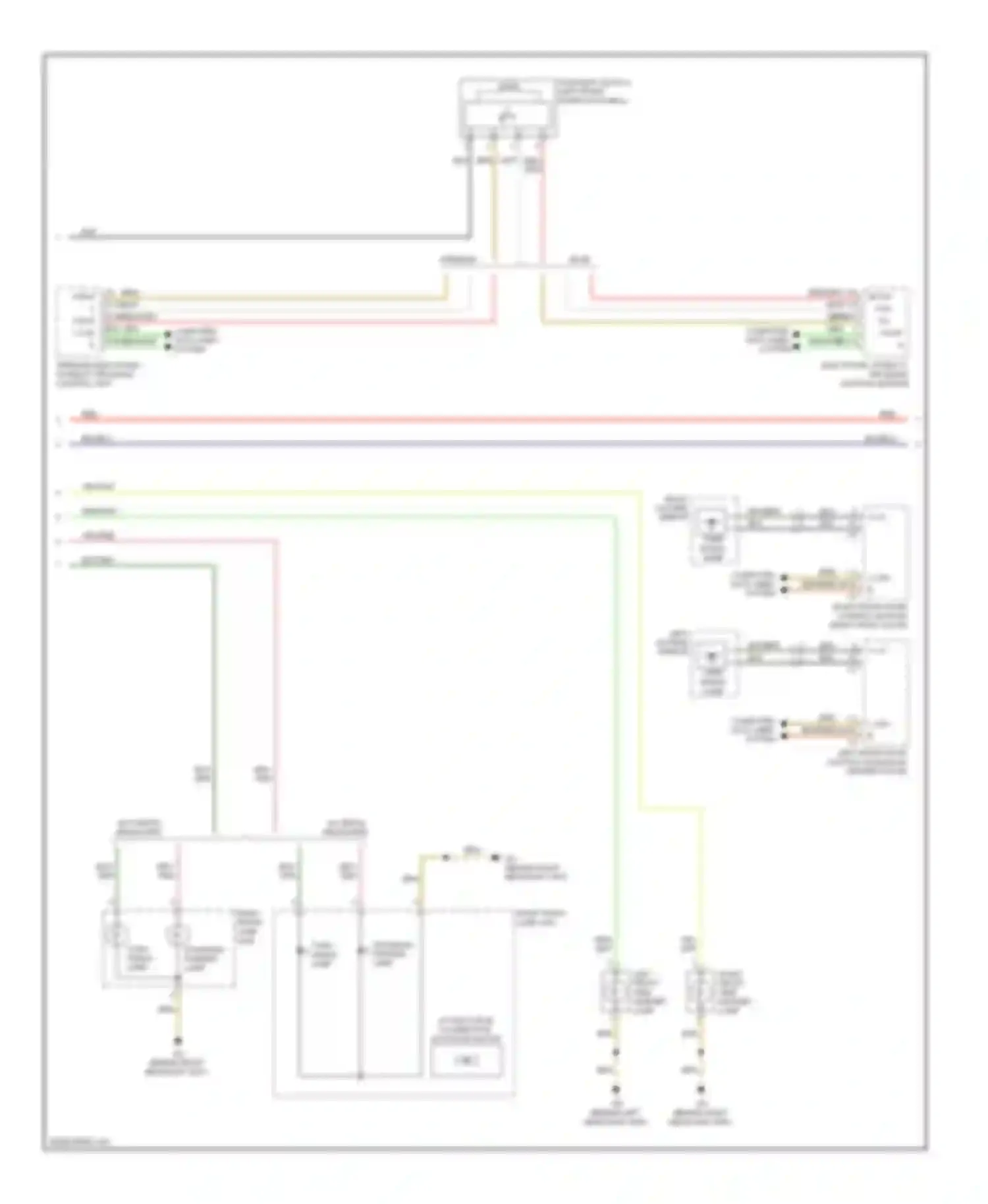 E-class Mercedes-Benz W212/S212/C207/A207 (2009-2013): Exterior lamps circuit, sedan (2 of 3)