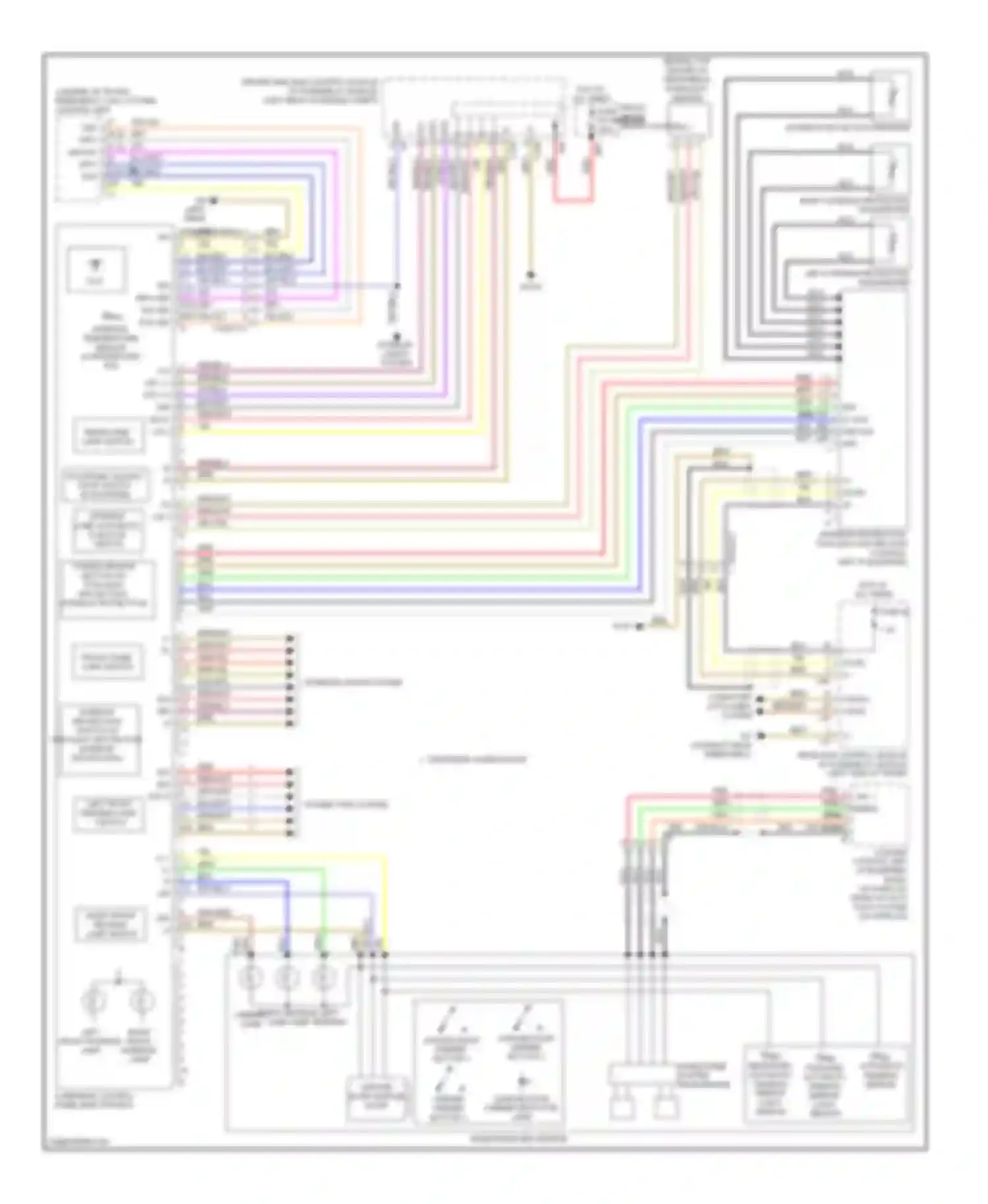E-class Mercedes-Benz W212/S212/C207/A207 (2009-2013): Overhead console circuit, sedan without power tilting/sliding roof