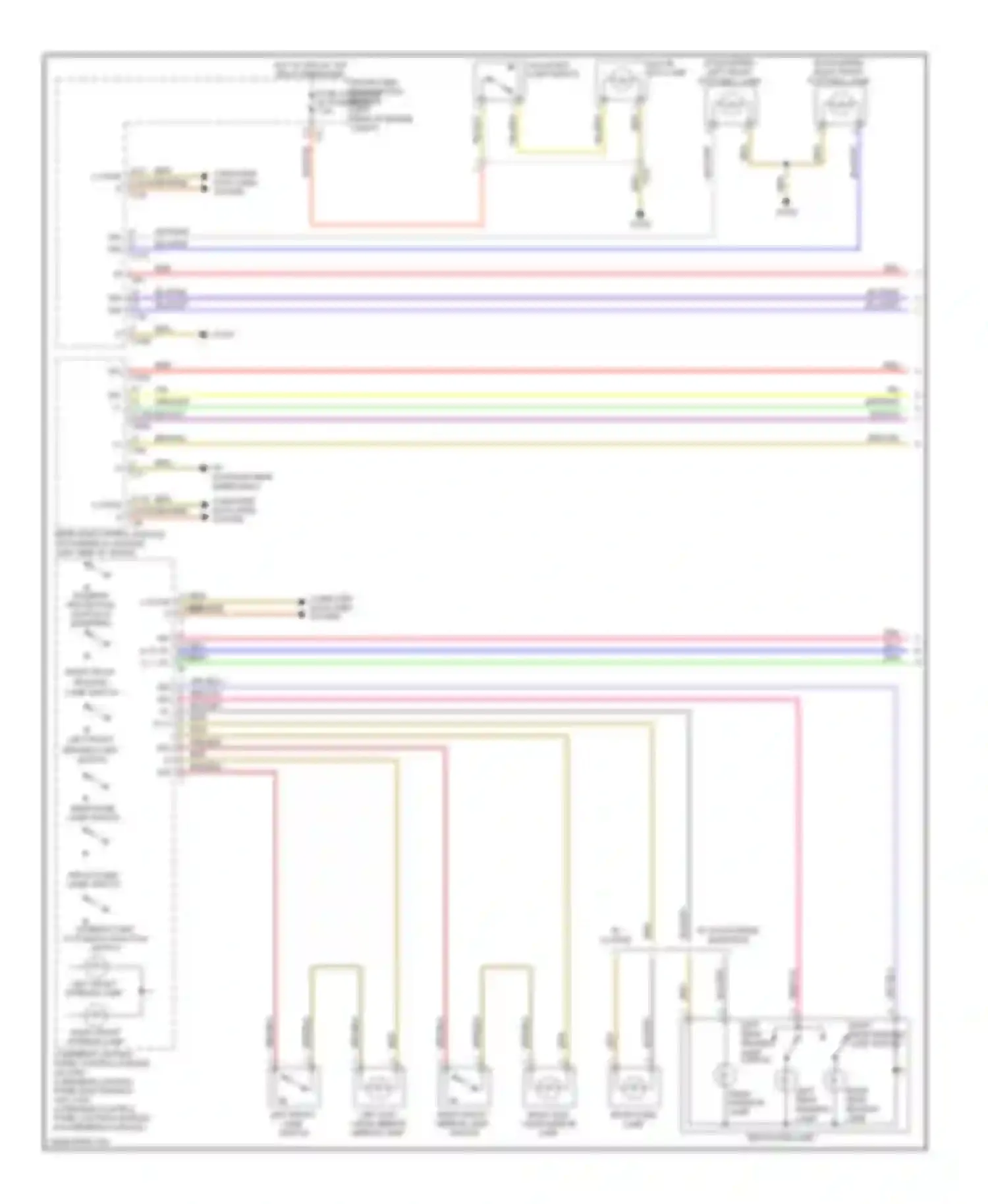 E-class Mercedes-Benz W212/S212/C207/A207 (2009-2013): Courtesy lamps circuit, coupe (1 of 2)