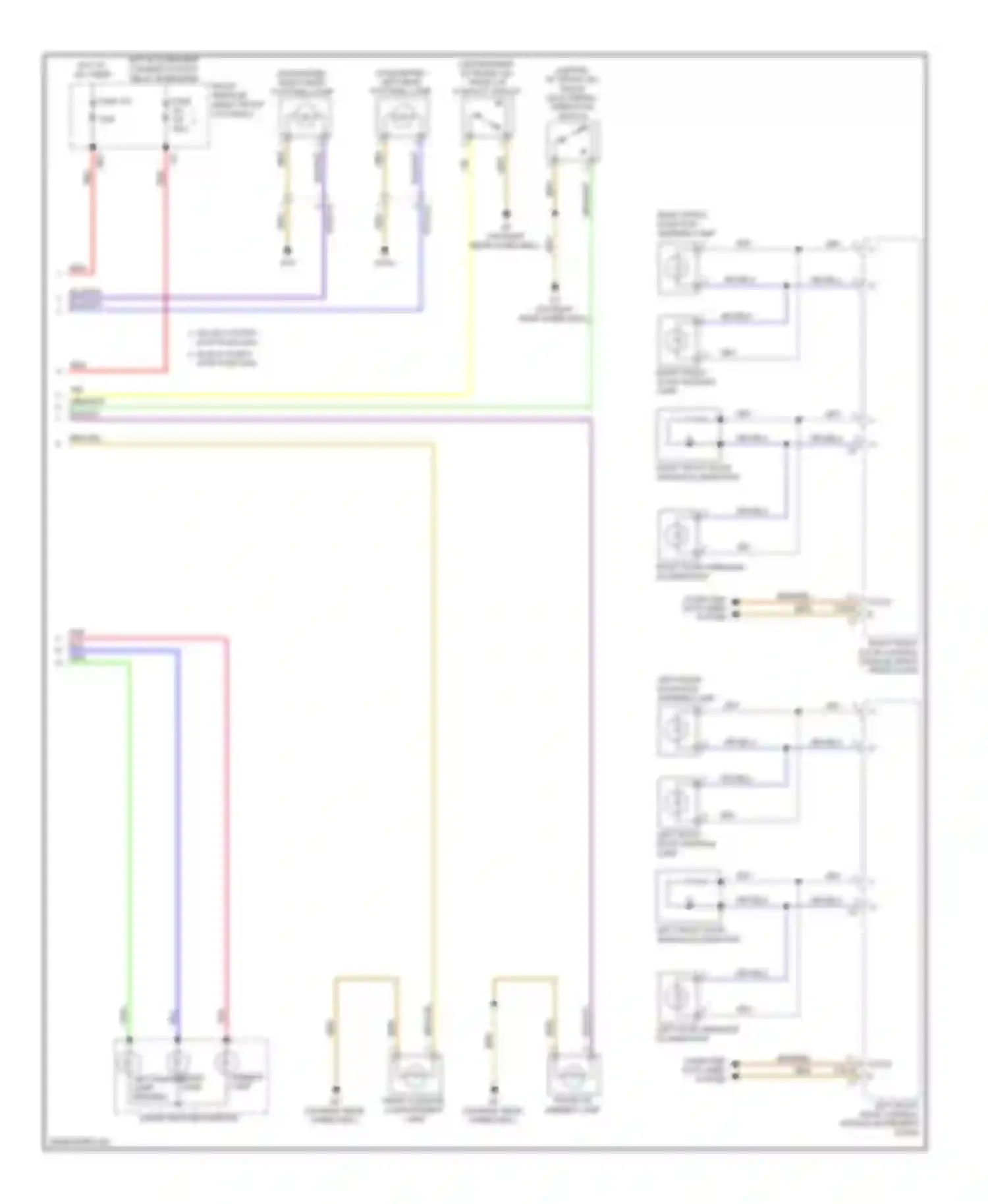 E-class Mercedes-Benz W212/S212/C207/A207 (2009-2013): Courtesy lamps circuit, coupe (2 of 2)
