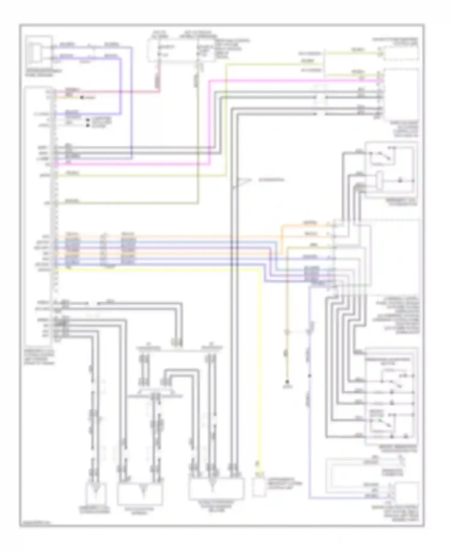 E-class Mercedes-Benz W212/S212/C207/A207 (2009-2013): Emergency call circuit, coupe