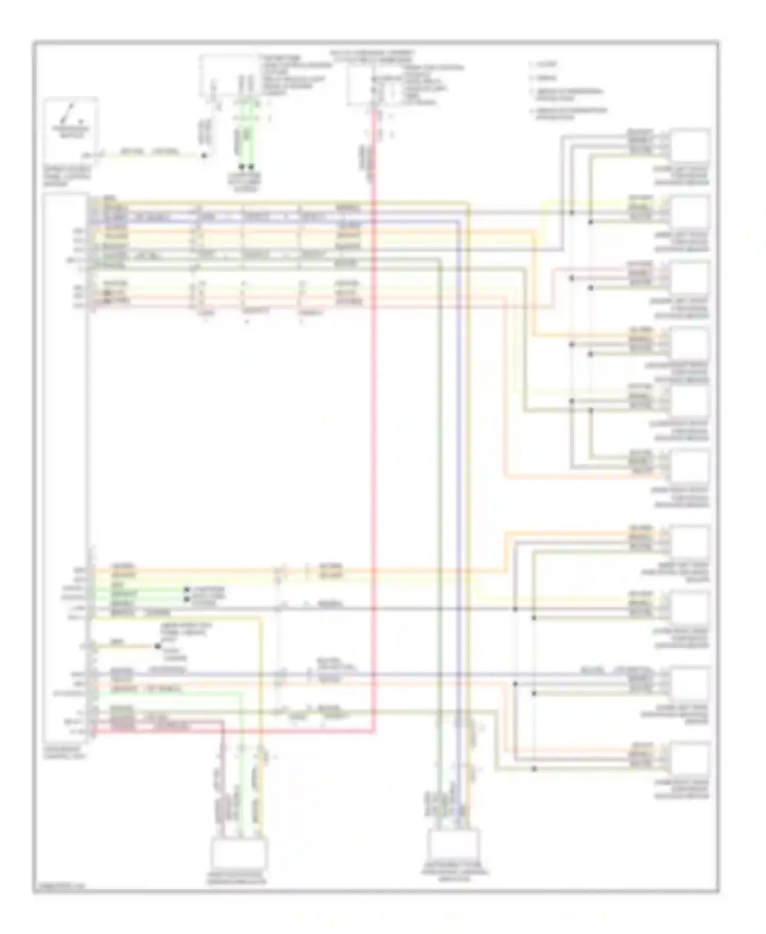 E-class Mercedes-Benz W212/S212/C207/A207 (2009-2013): Parktronic circuit