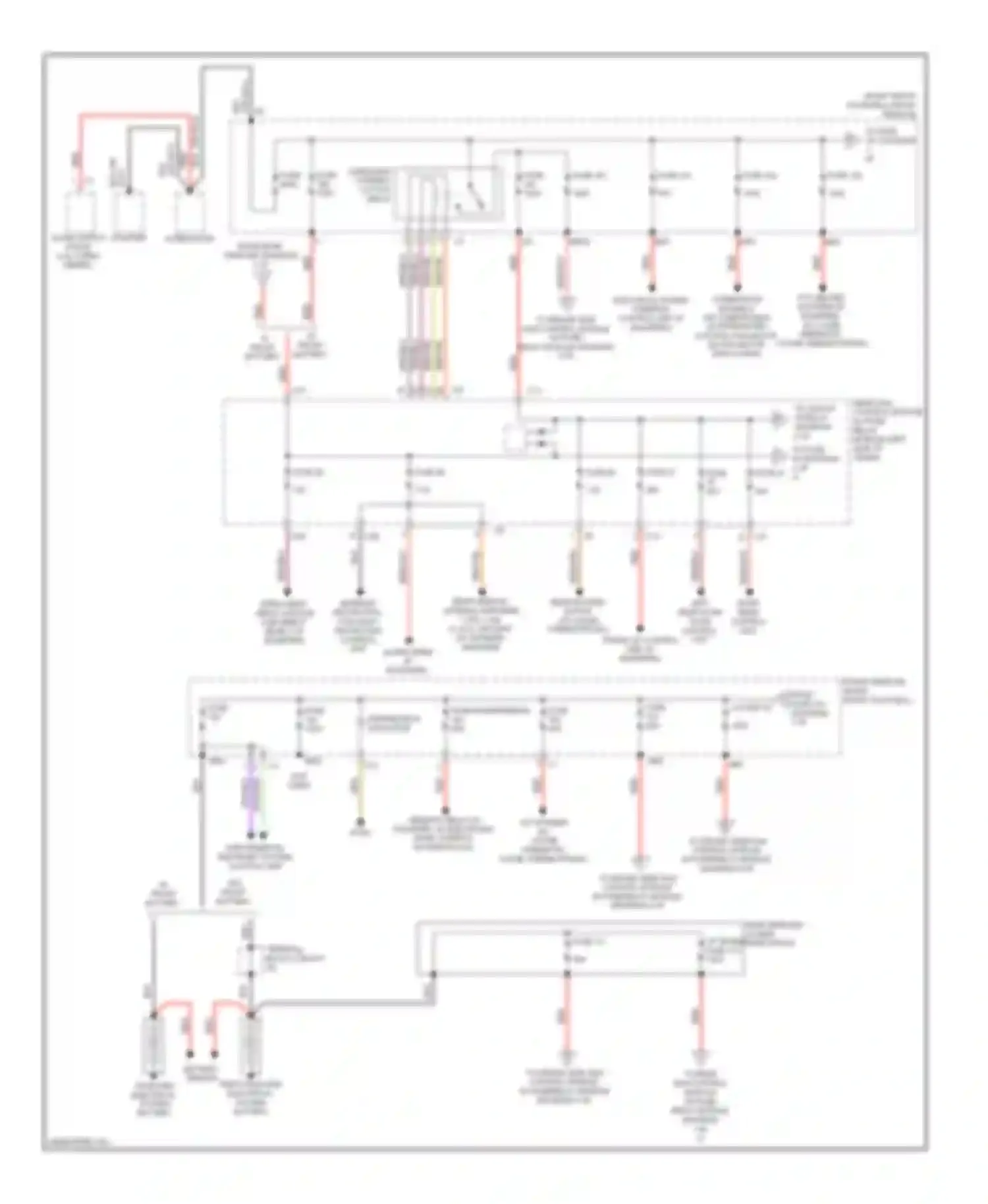 E-class Mercedes-Benz W212/S212/C207/A207 (2009-2013): Power distribution circuit, sedan (1 of 5)