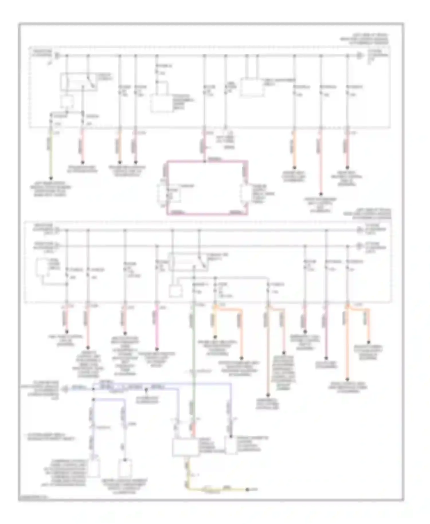 E-class Mercedes-Benz W212/S212/C207/A207 (2009-2013): Power distribution circuit, sedan (2 of 5)