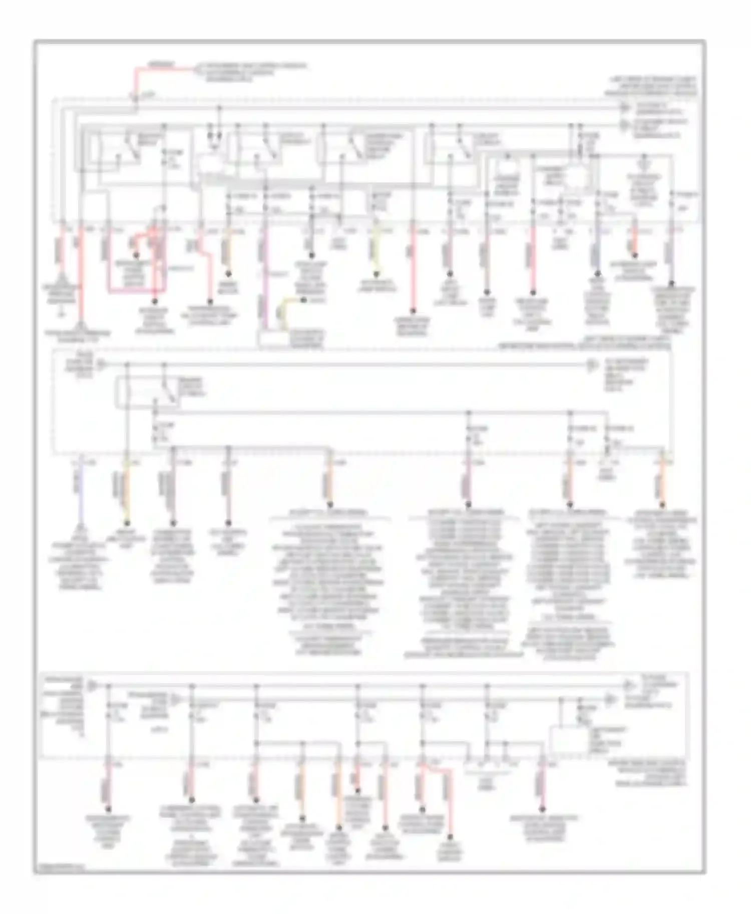 E-class Mercedes-Benz W212/S212/C207/A207 (2009-2013): Power distribution circuit, sedan (4 of 5)