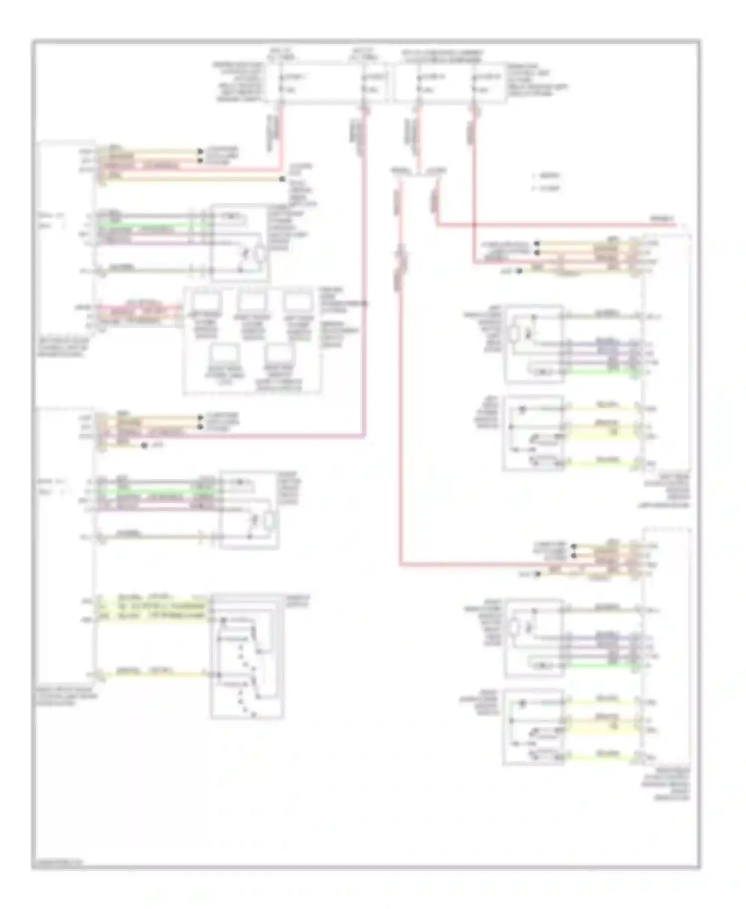E-class Mercedes-Benz W212/S212/C207/A207 (2009-2013): Power windows circuit (1 of 2)