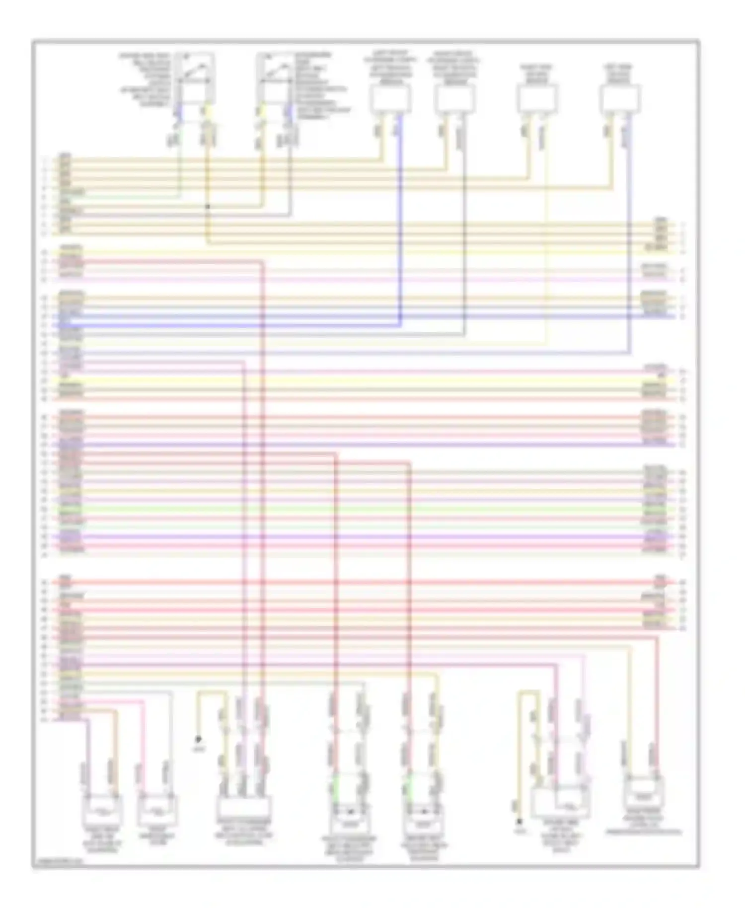 E-class Mercedes-Benz W212/S212/C207/A207 (2009-2013): Supplemental restraint circuit, coupe (2 of 4)