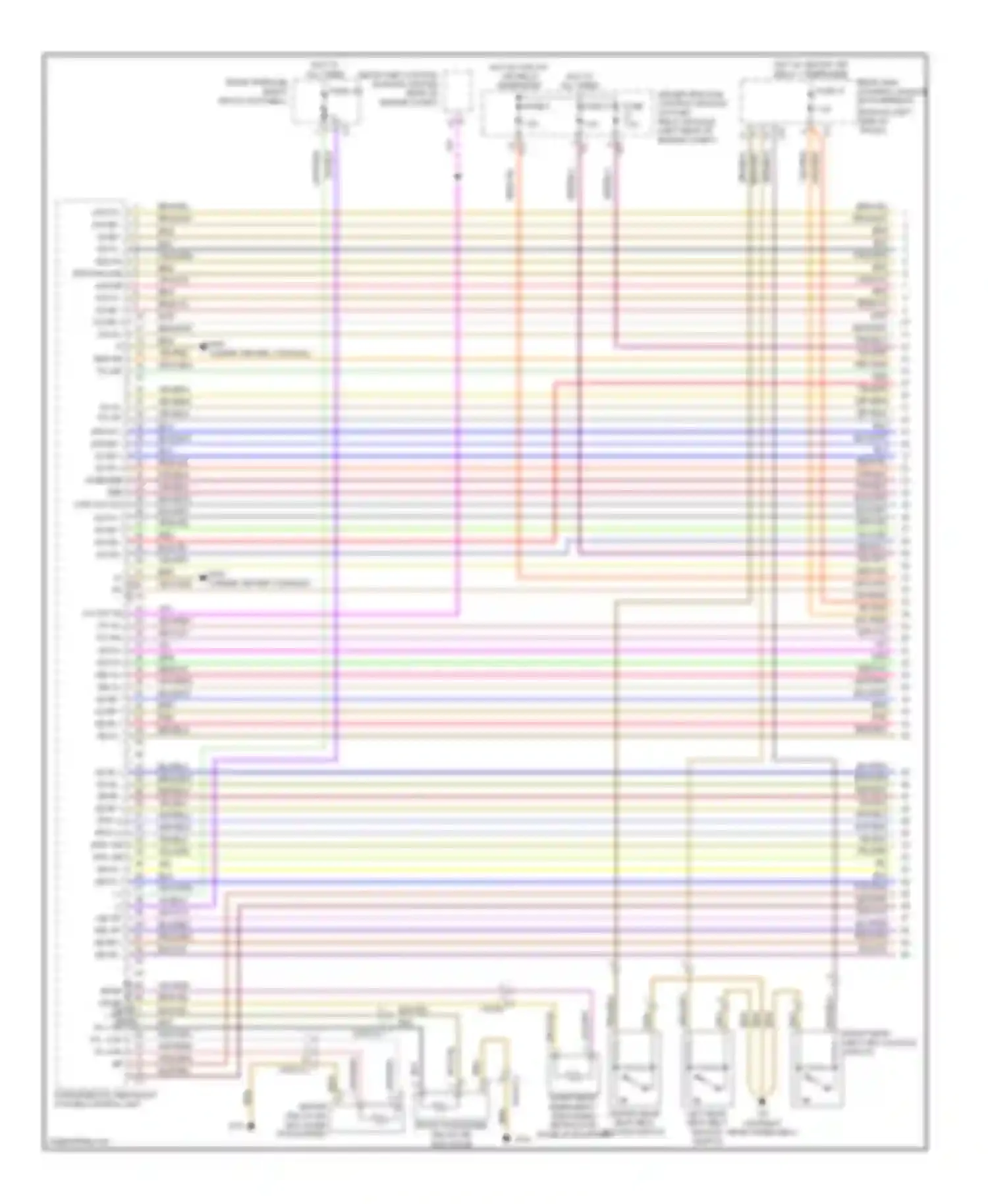 E-class Mercedes-Benz W212/S212/C207/A207 (2009-2013): Supplemental restraint circuit, sedan (1 of 4)