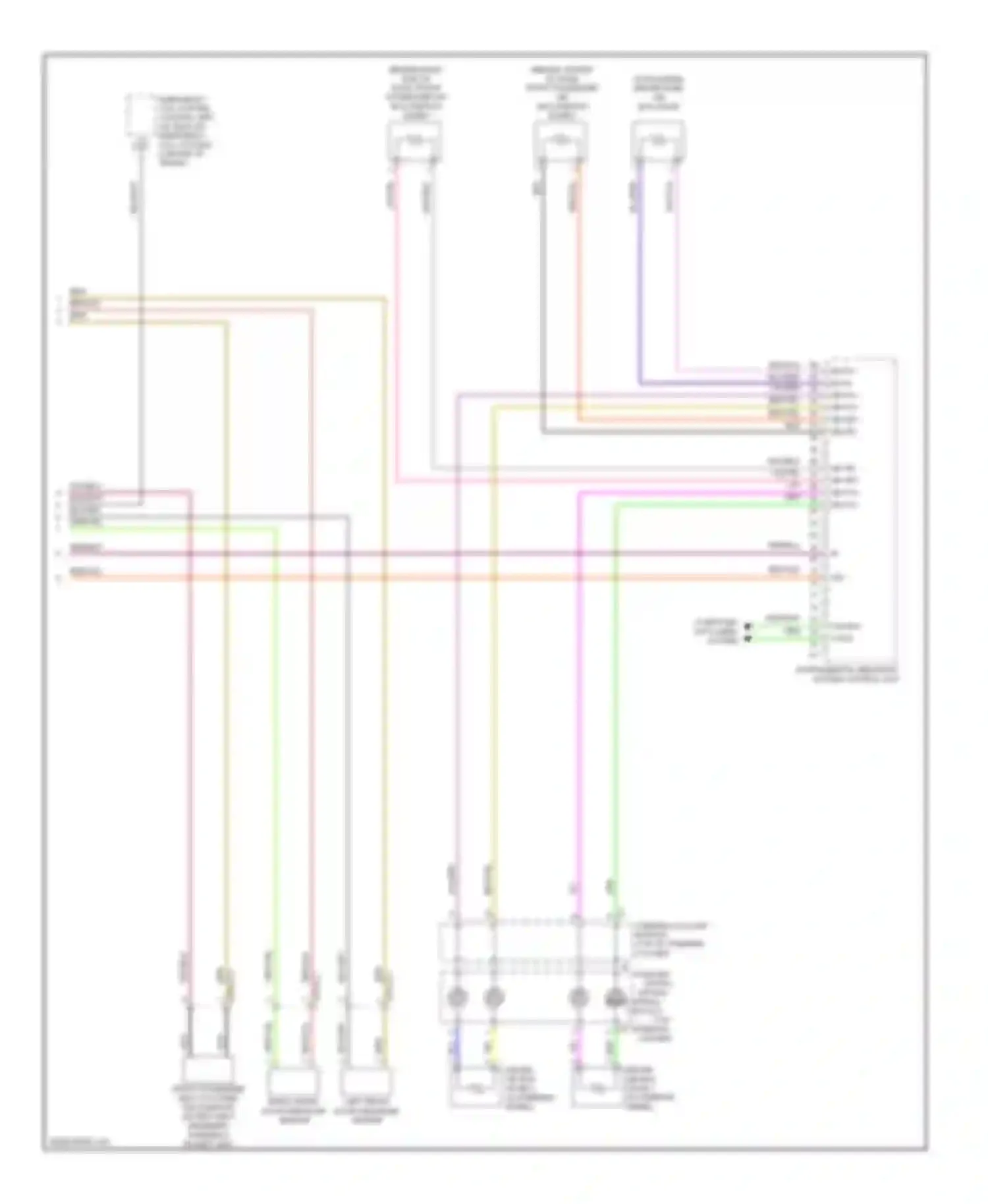 E-class Mercedes-Benz W212/S212/C207/A207 (2009-2013): Supplemental restraint circuit, sedan (4 of 4)