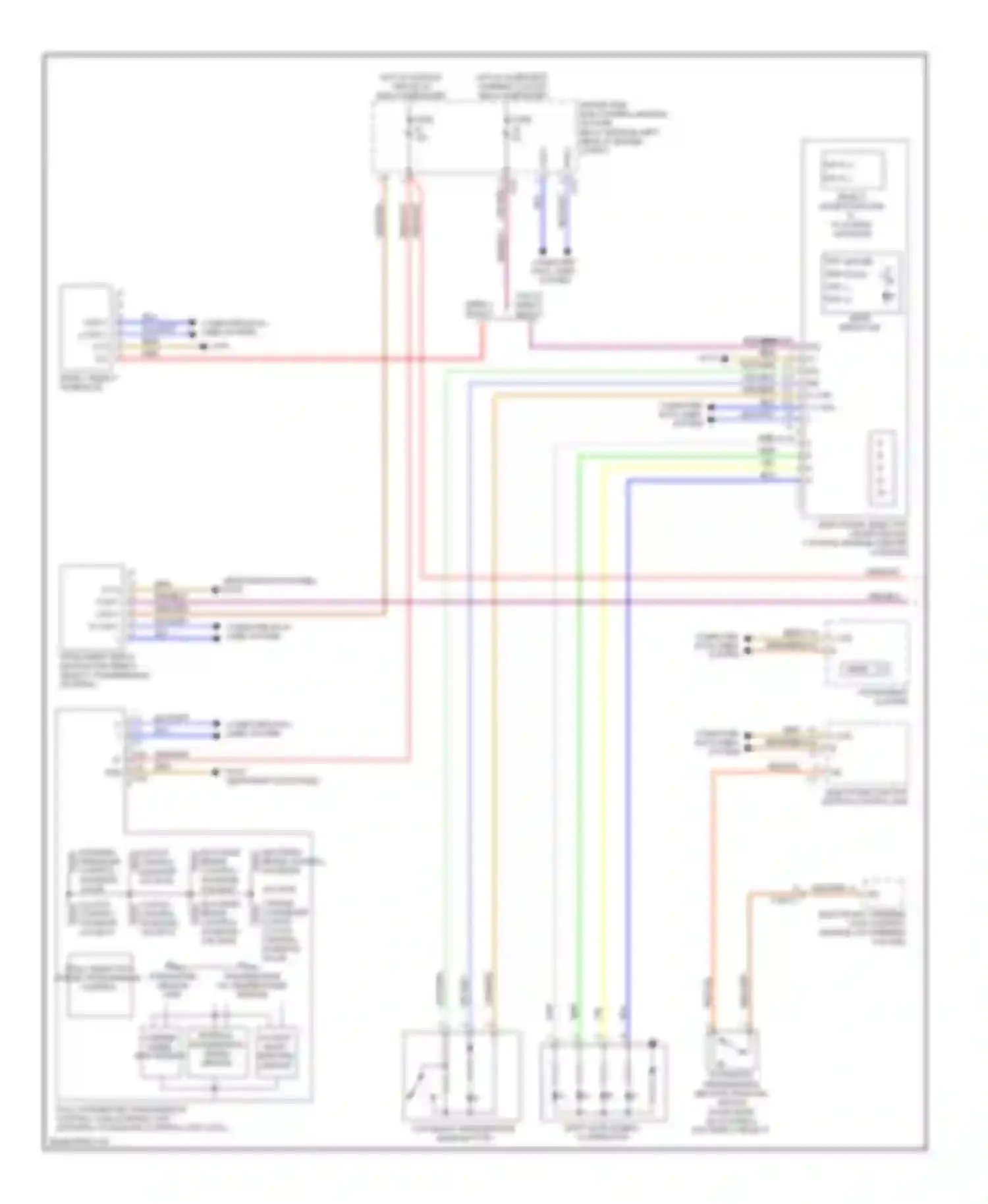 E-class Mercedes-Benz W212/S212/C207/A207 (2009-2013): Transmission circuit, sedan (1 of 2)
