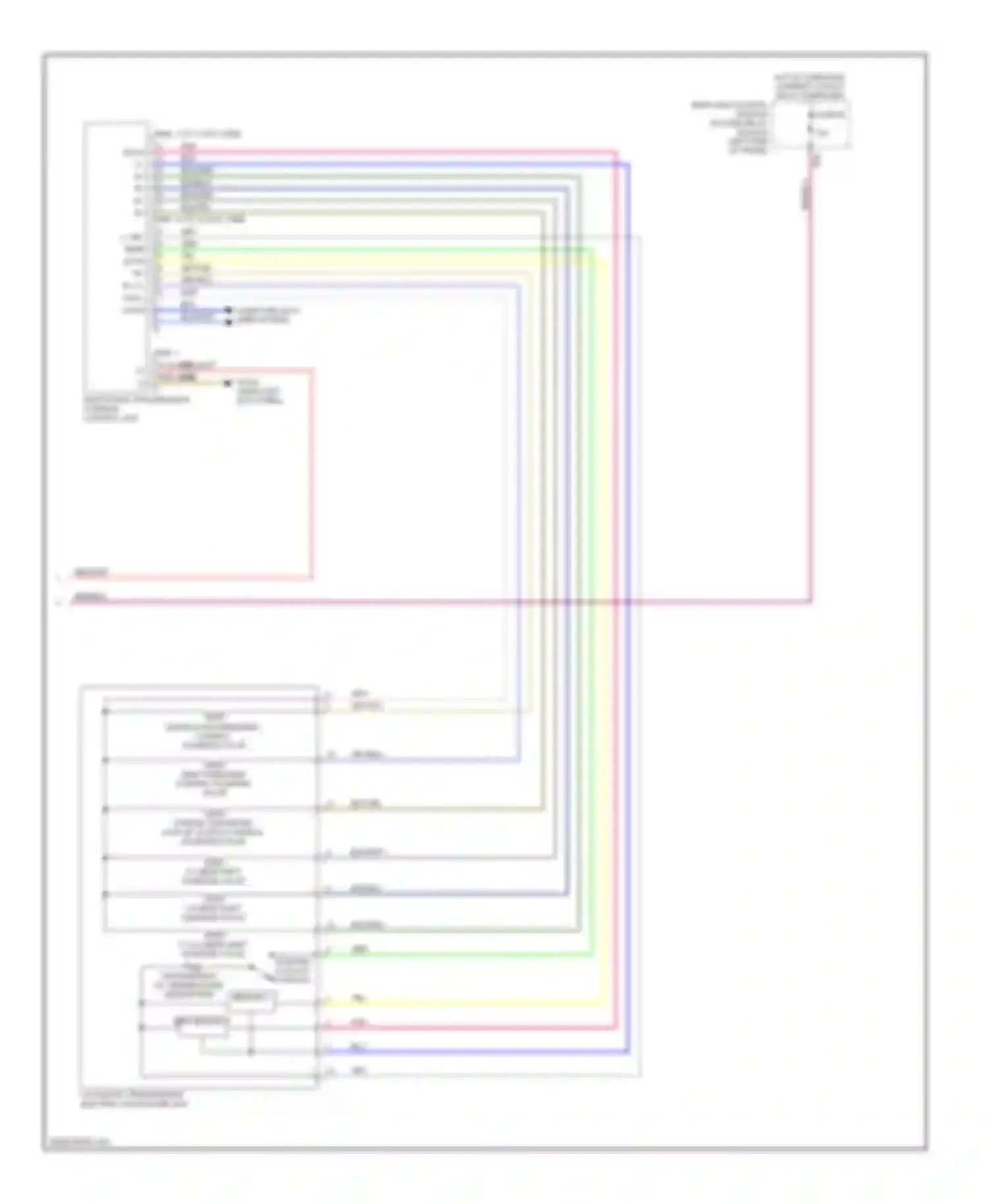 E-class Mercedes-Benz W212/S212/C207/A207 (2009-2013): Transmission circuit, sedan (2 of 2)