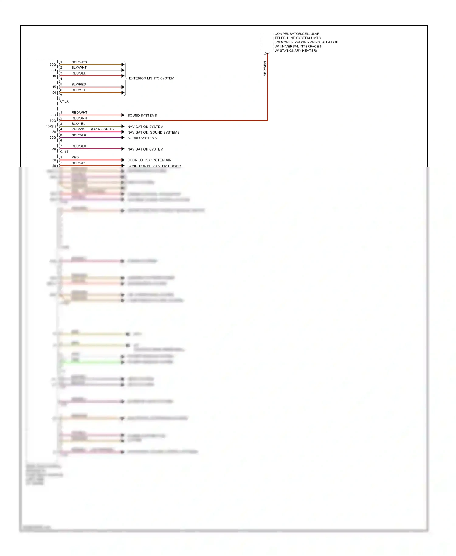 Wiring diagram air conditioning system computer data lines system for Mercedes-Benz E-class W212/S212/C207/A207 (2009-2013) (1 of 1)