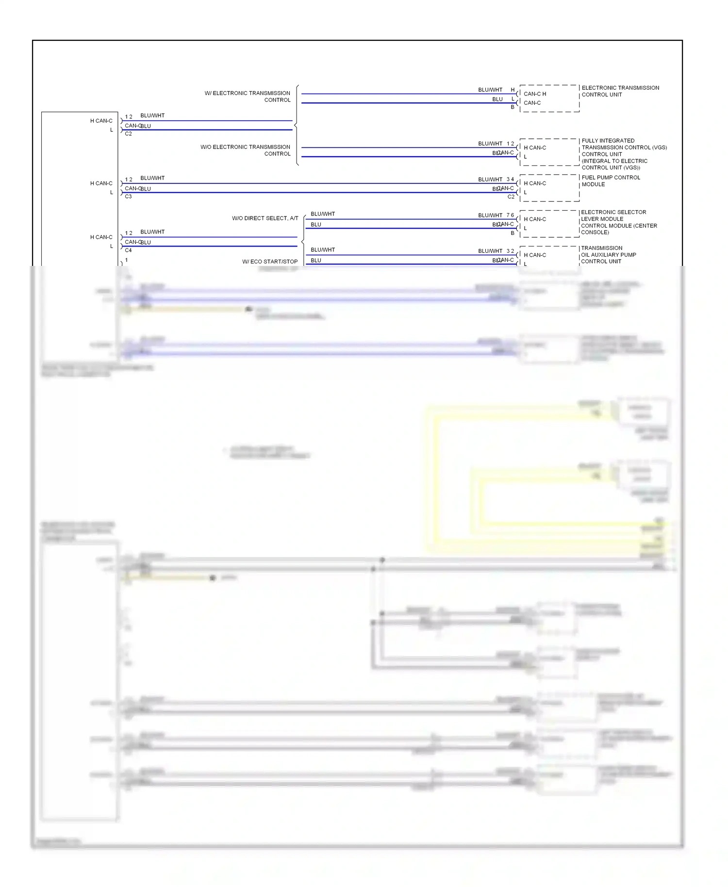 Wiring diagram audio/comand control panel for Mercedes-Benz E-class W212/S212/C207/A207 (2009-2013) (1 of 3)