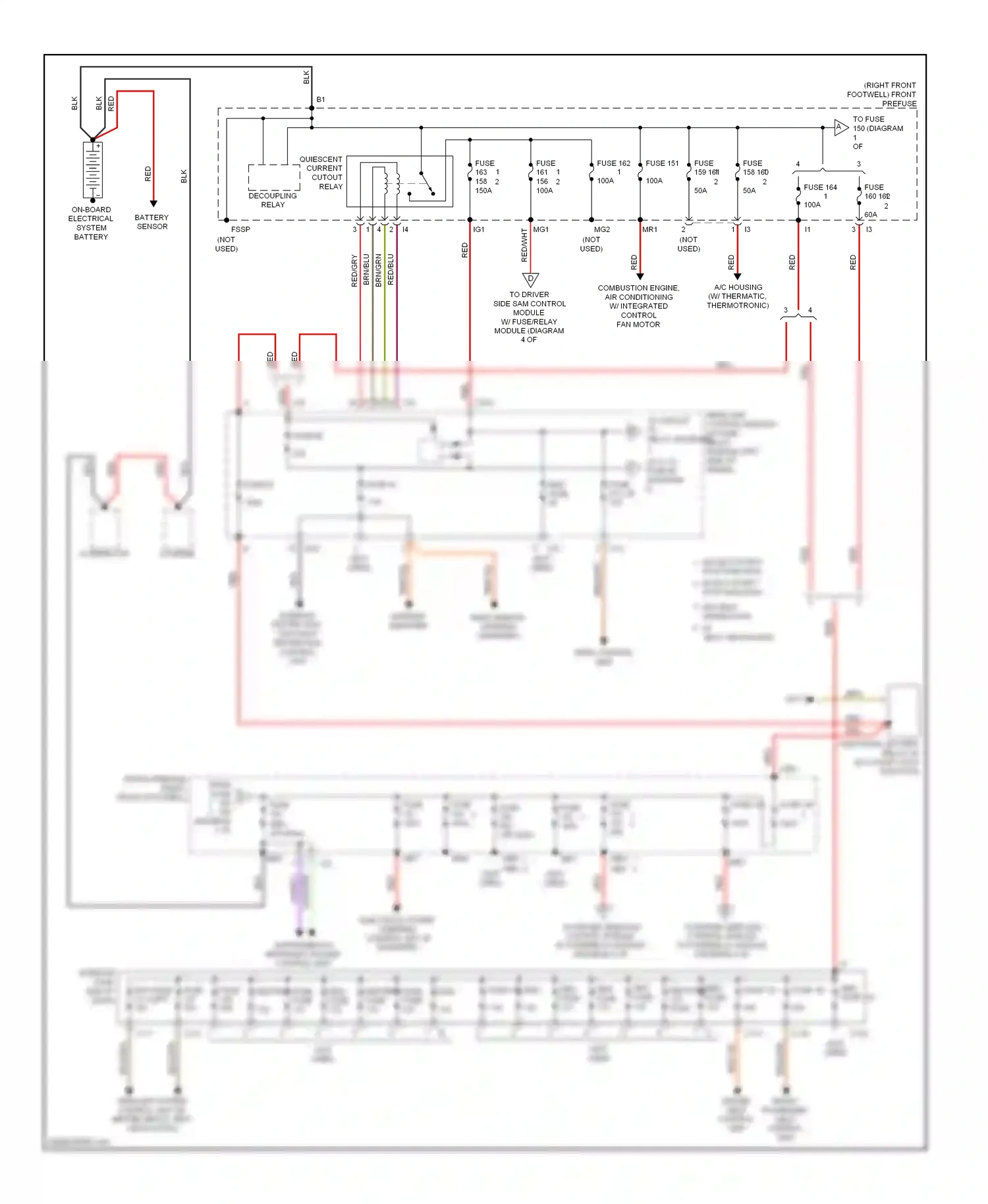 Wiring diagram battery sensor for Mercedes-Benz E-class W212/S212/C207/A207 (2009-2013) (8 of 9)