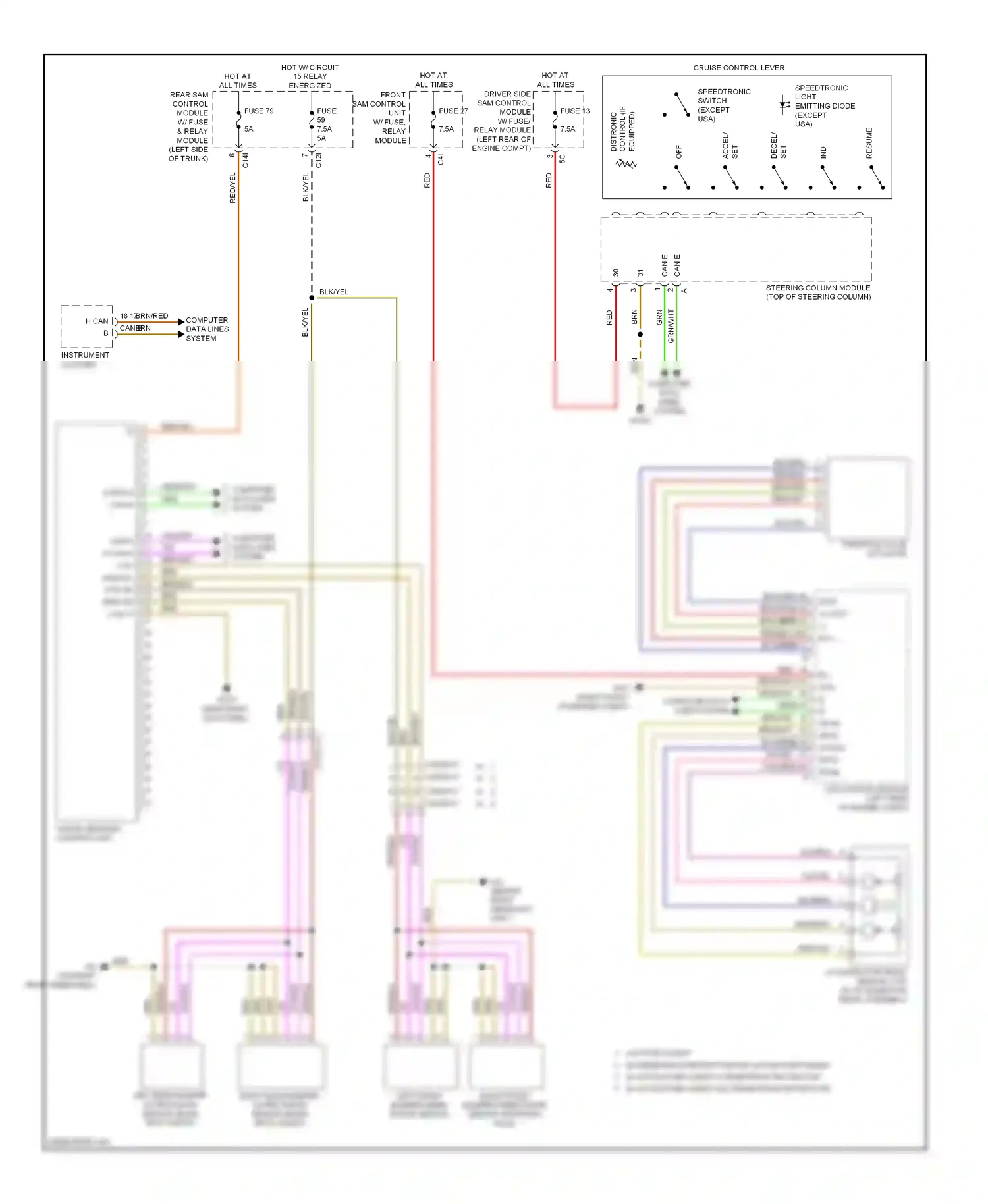 Wiring diagram can e h can e l for Mercedes-Benz E-class W212/S212/C207/A207 (2009-2013) (1 of 11)