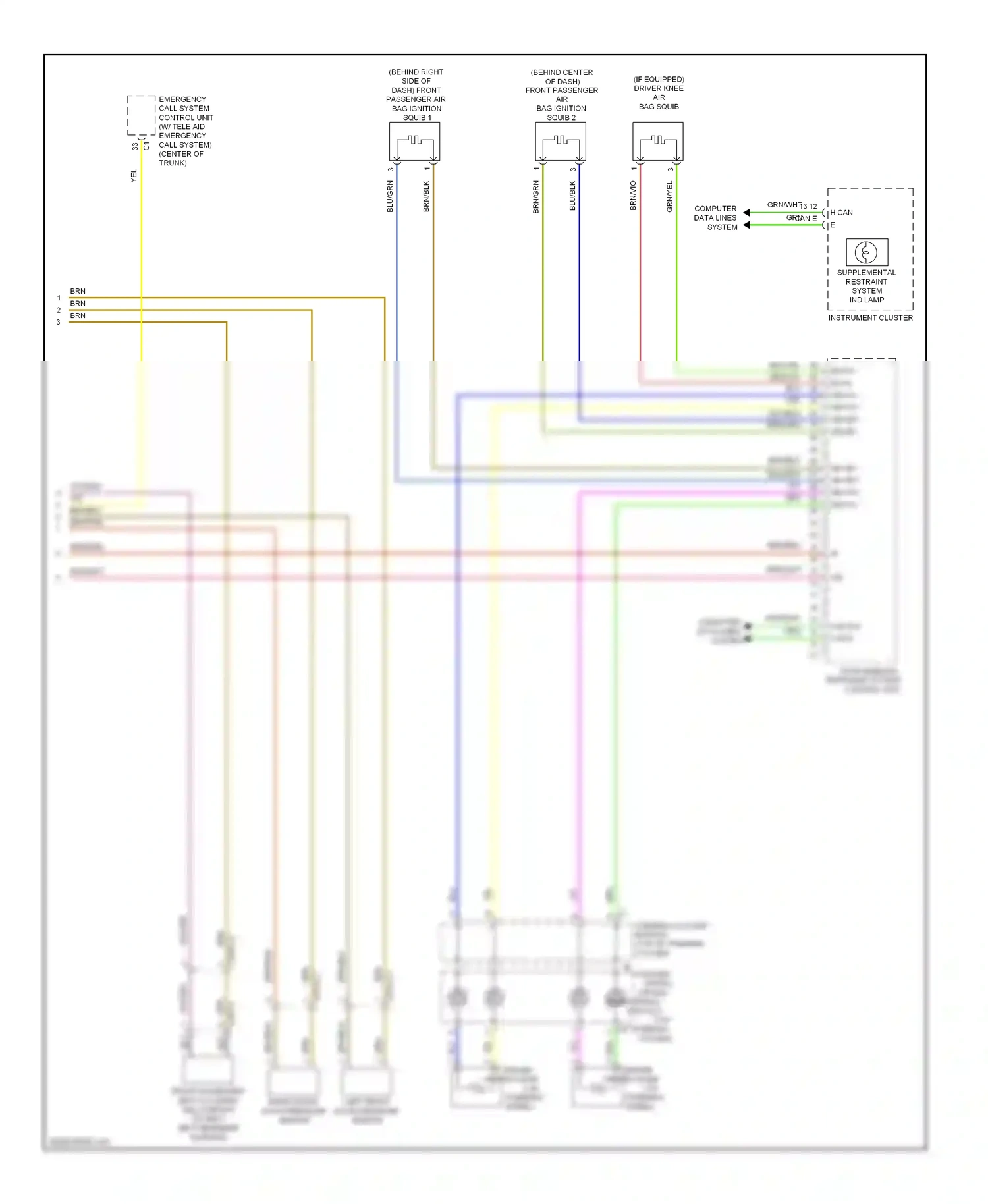 Wiring diagram can e h can e l for Mercedes-Benz E-class W212/S212/C207/A207 (2009-2013) (8 of 11)