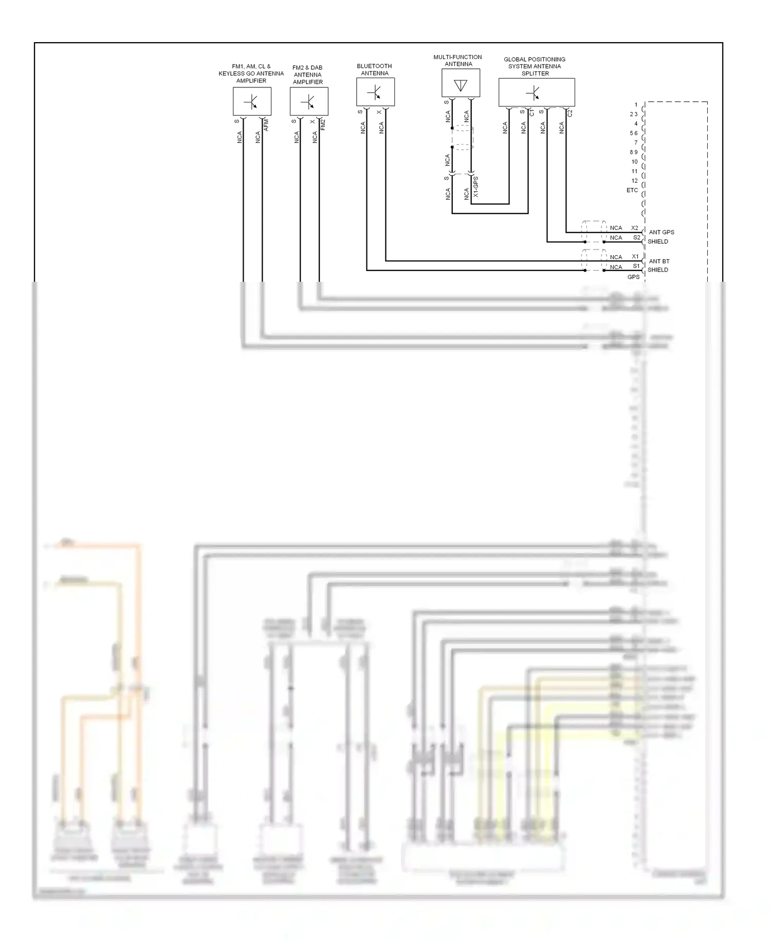 Wiring diagram comand control unit for Mercedes-Benz E-class W212/S212/C207/A207 (2009-2013) (5 of 19)