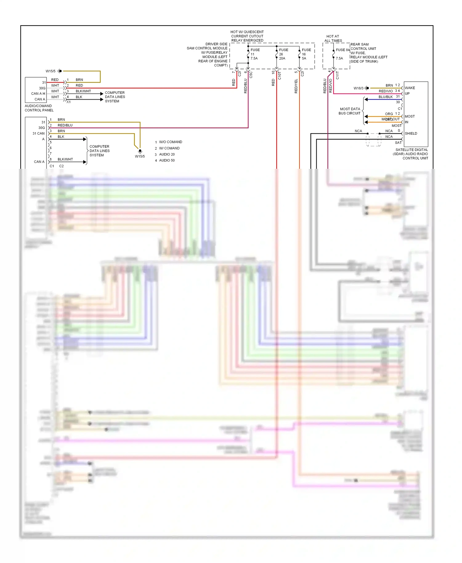 Wiring diagram computer data lines system for Mercedes-Benz E-class W212/S212/C207/A207 (2009-2013) (108 of 143)
