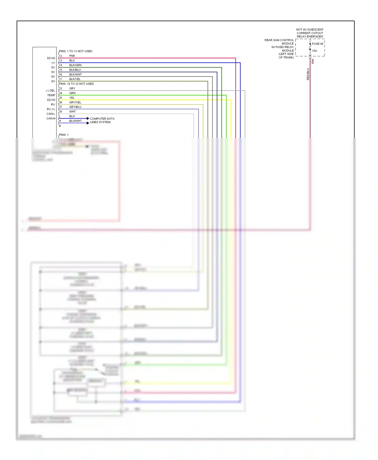 Wiring diagram computer data lines system for Mercedes-Benz E-class W212/S212/C207/A207 (2009-2013) (128 of 143)