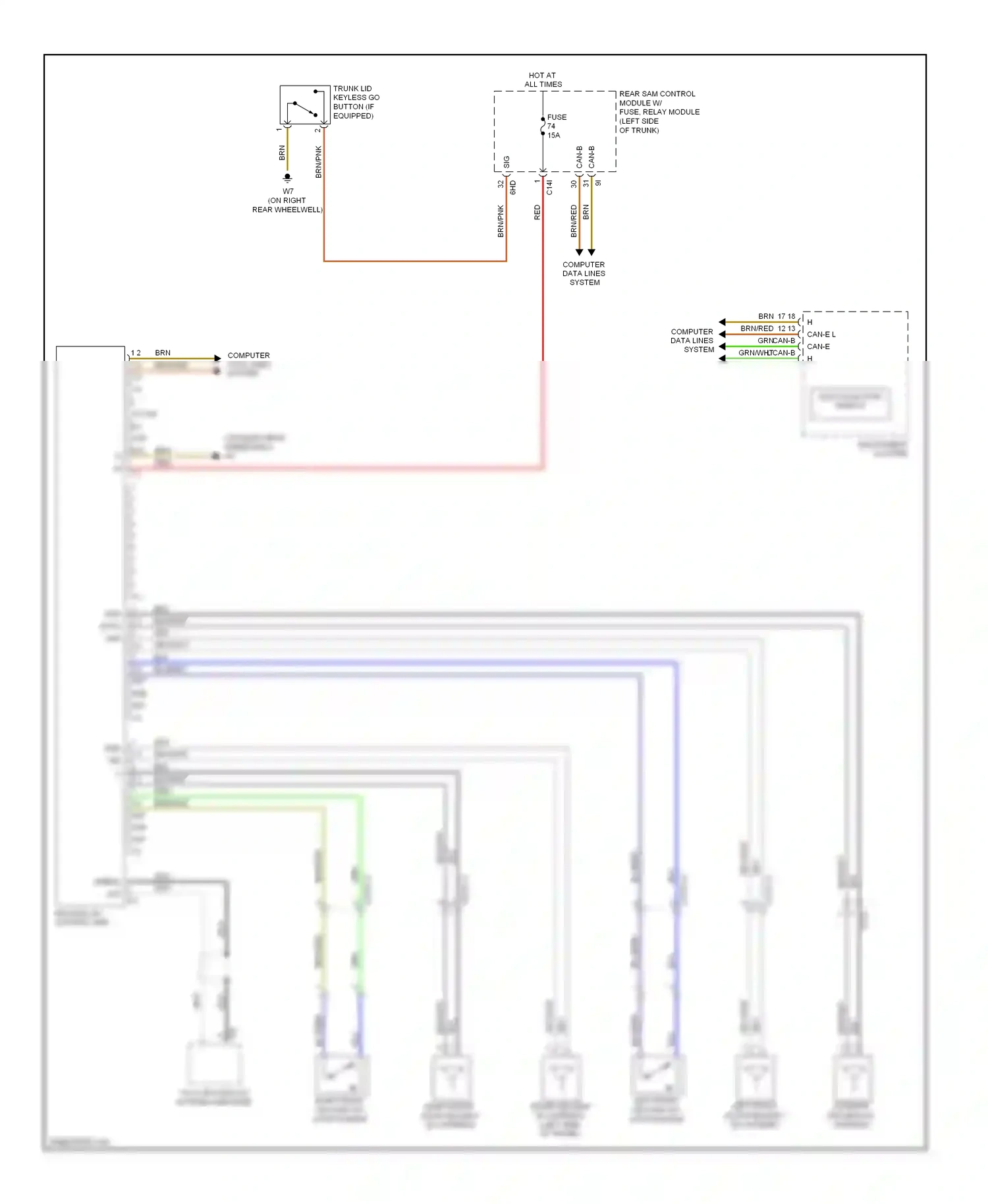 Wiring diagram computer data lines system for Mercedes-Benz E-class W212/S212/C207/A207 (2009-2013) (96 of 143)
